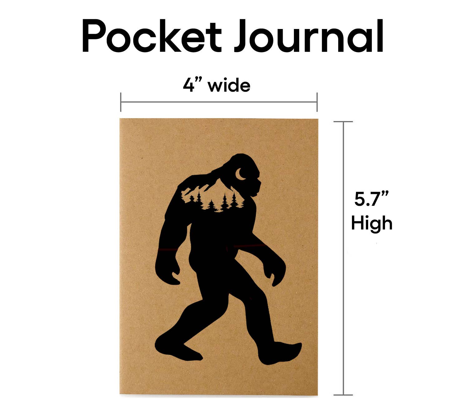 Sasquatch Bigfoot 48 - Page Pocket Journal - Wander Together Outfitters