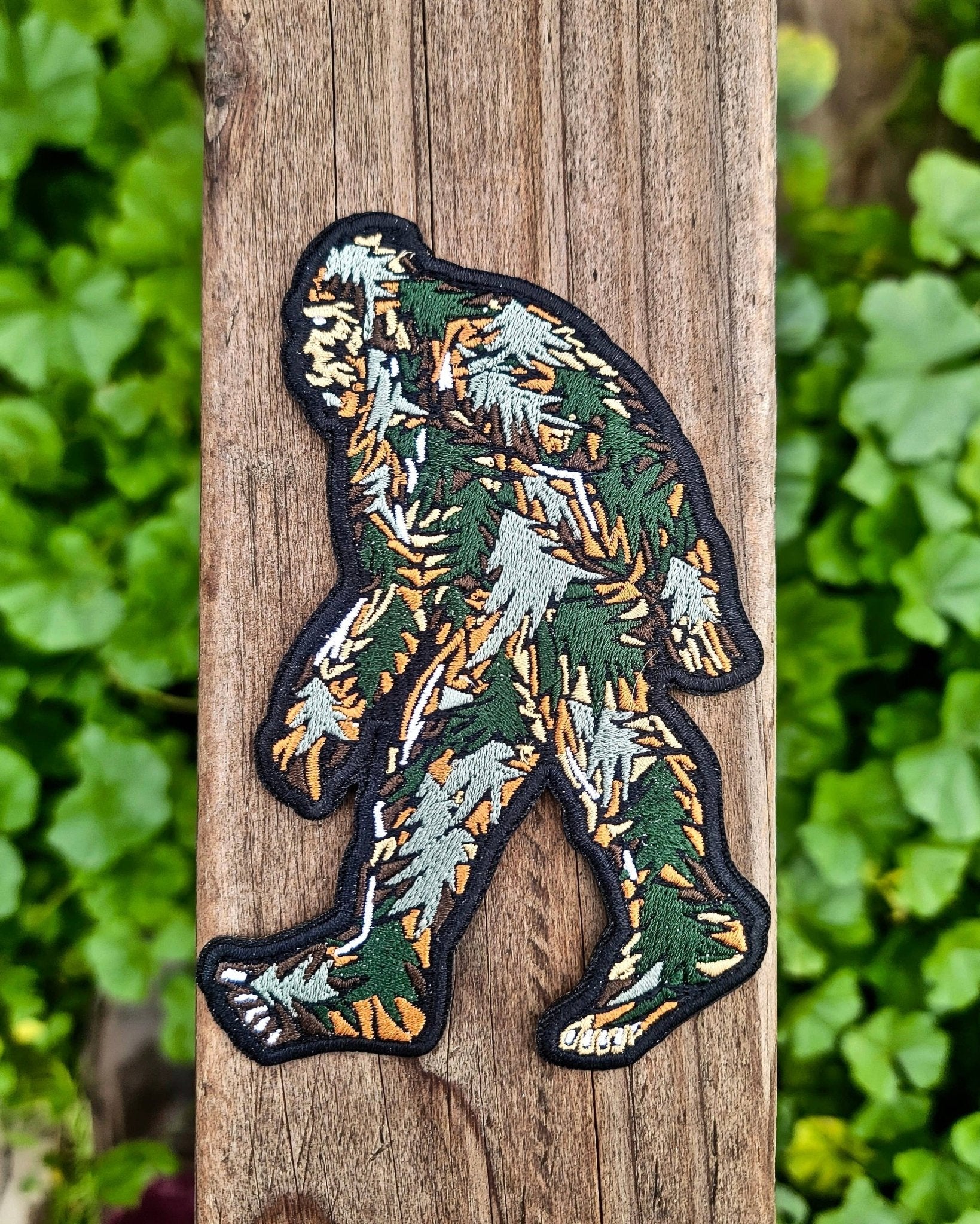 Sasquatch Bigfoot Embroidered Iron On Patch - Wander Together Outfitters