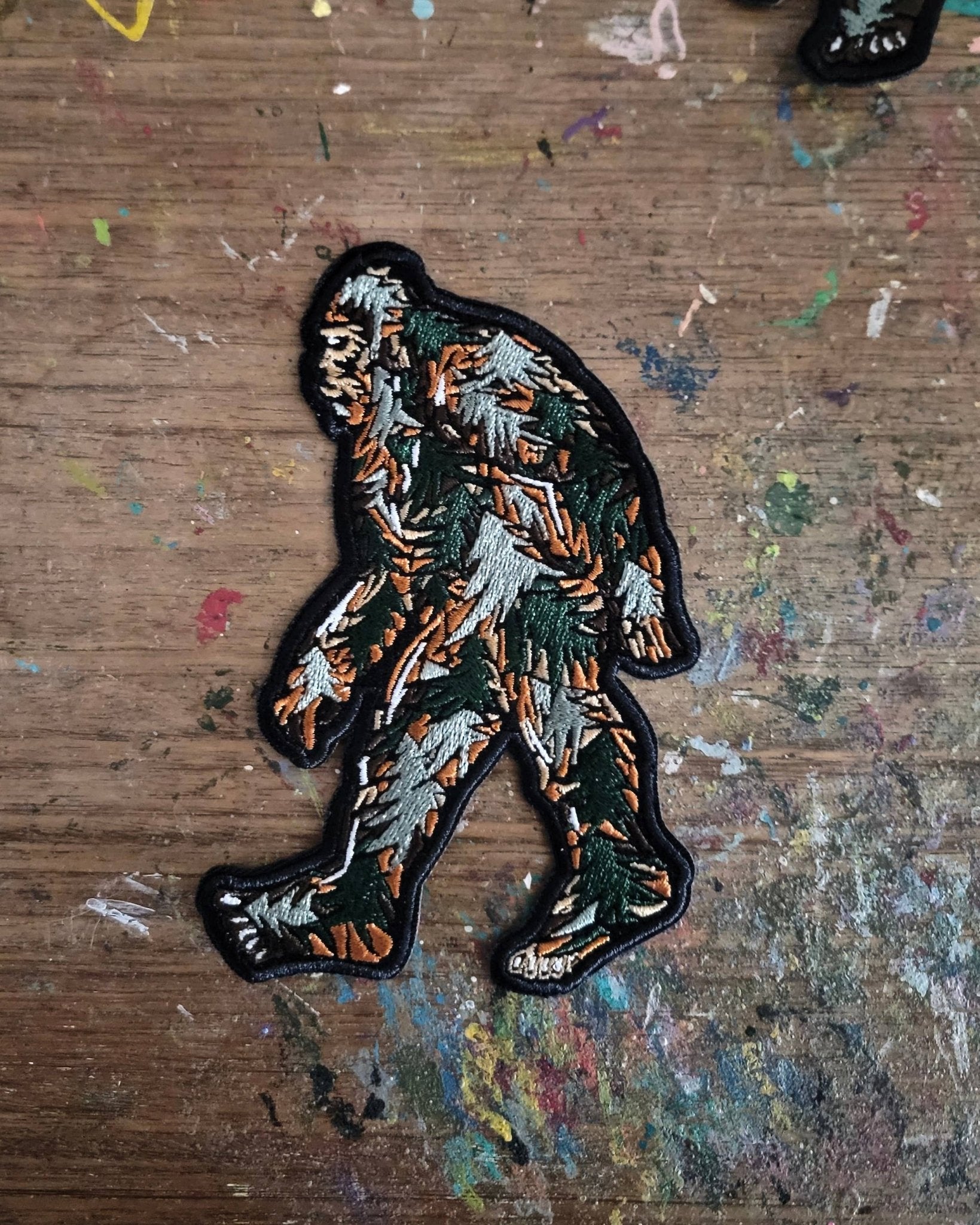 Sasquatch Bigfoot Embroidered Iron On Patch - Wander Together Outfitters