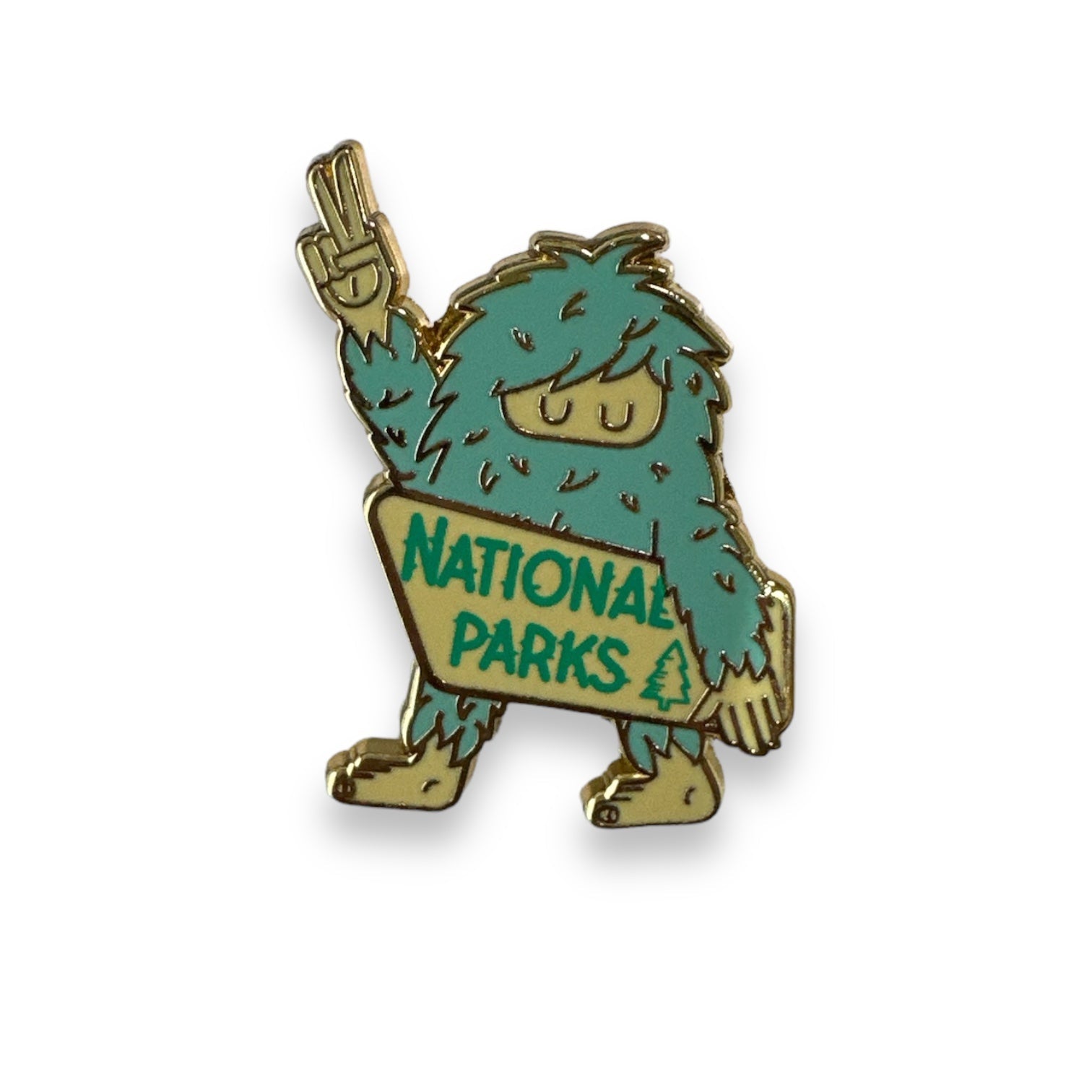 Sasquatch “National Parks” Sign Pin - Wander Together Outfitters