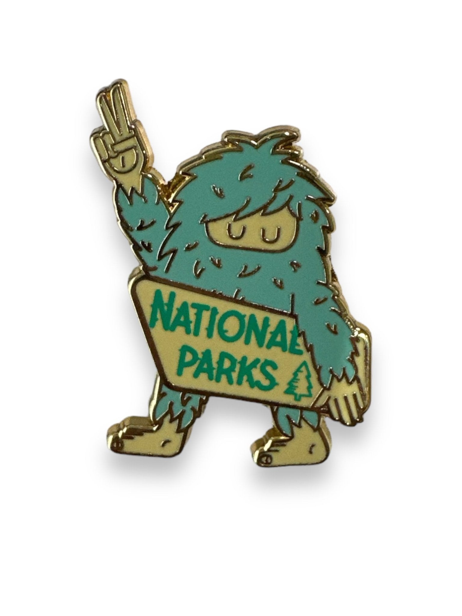 Sasquatch “National Parks” Sign Pin - Wander Together Outfitters