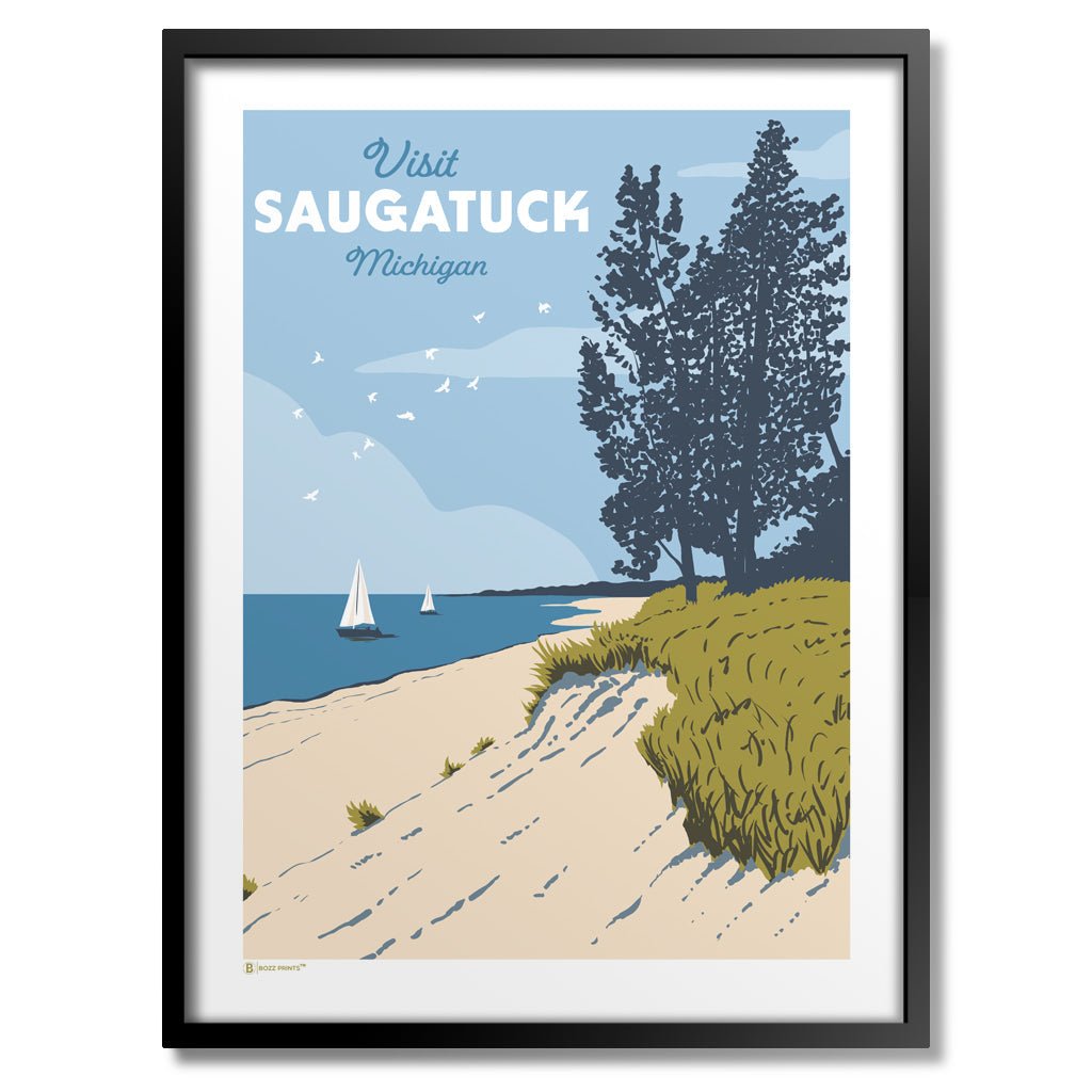Saugatuck Beach Dunes Print - Wander Together Outfitters
