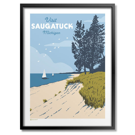 Saugatuck Beach Dunes Print - Wander Together Outfitters