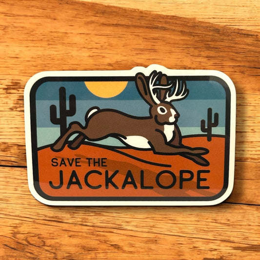 “Save The Jackalope”Durable Vinyl Sticker - Wander Together Outfitters