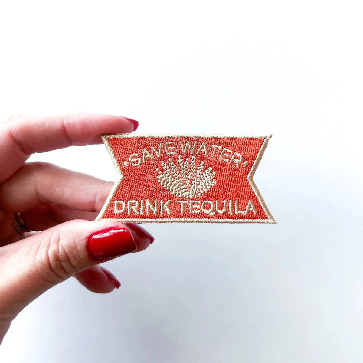 “Save Water Drink Tequila" Iron On Patch - Wander Together Outfitters