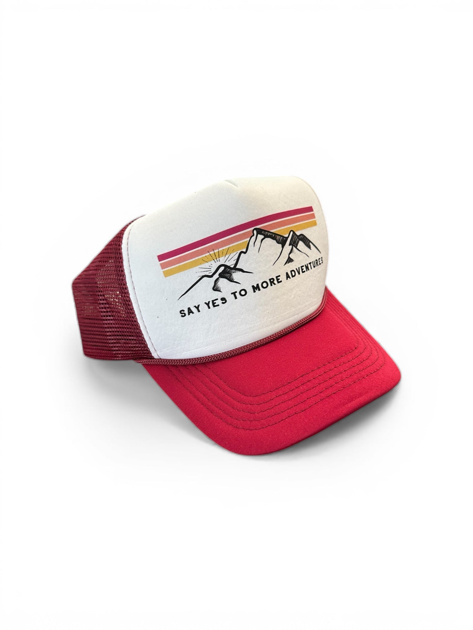 “Say Yes To New Adventures” Foam Trucker Hat - Wander Together Outfitters