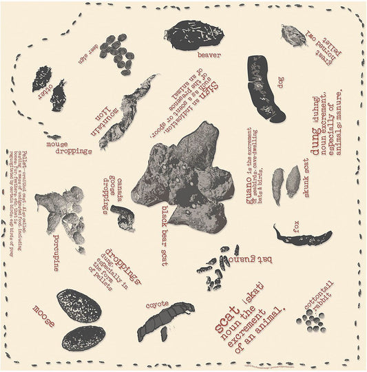 Scat Print Identificatiion Bandana - Wander Together Outfitters