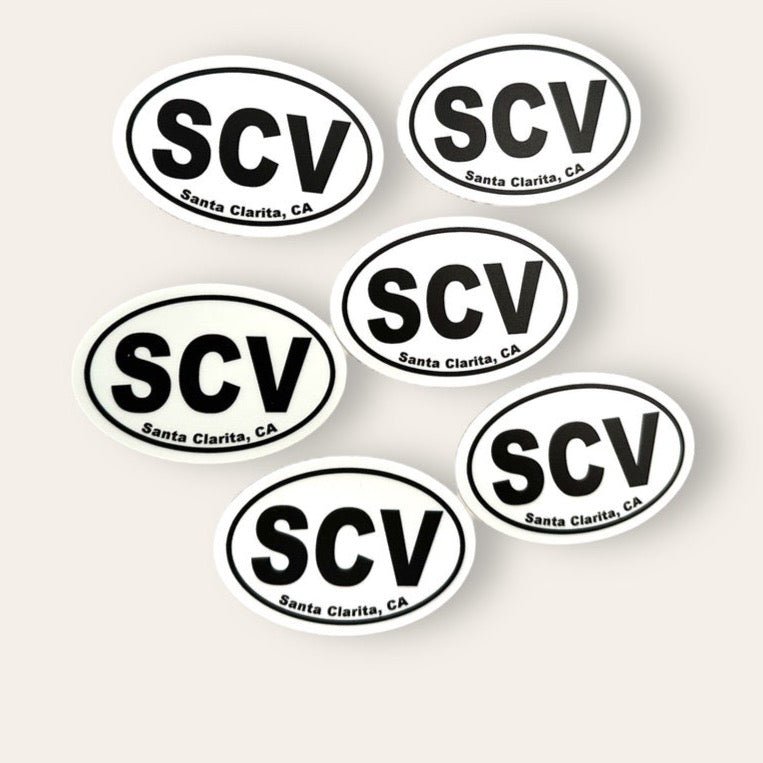 "SCV Santa Clarita Valley, California" Sticker Vinyl/Bumper Sticker - Wander Together Outfitters