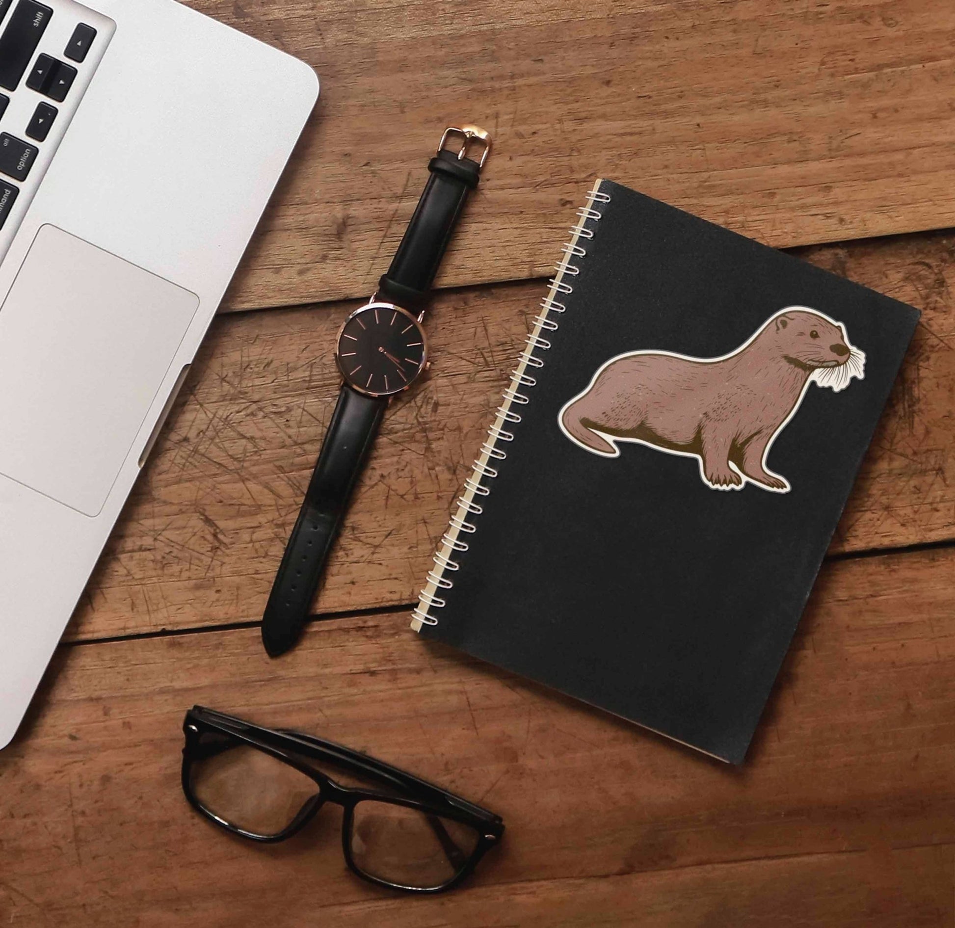 Sea Otter Vinyl Sticker - Large - Wander Together Outfitters