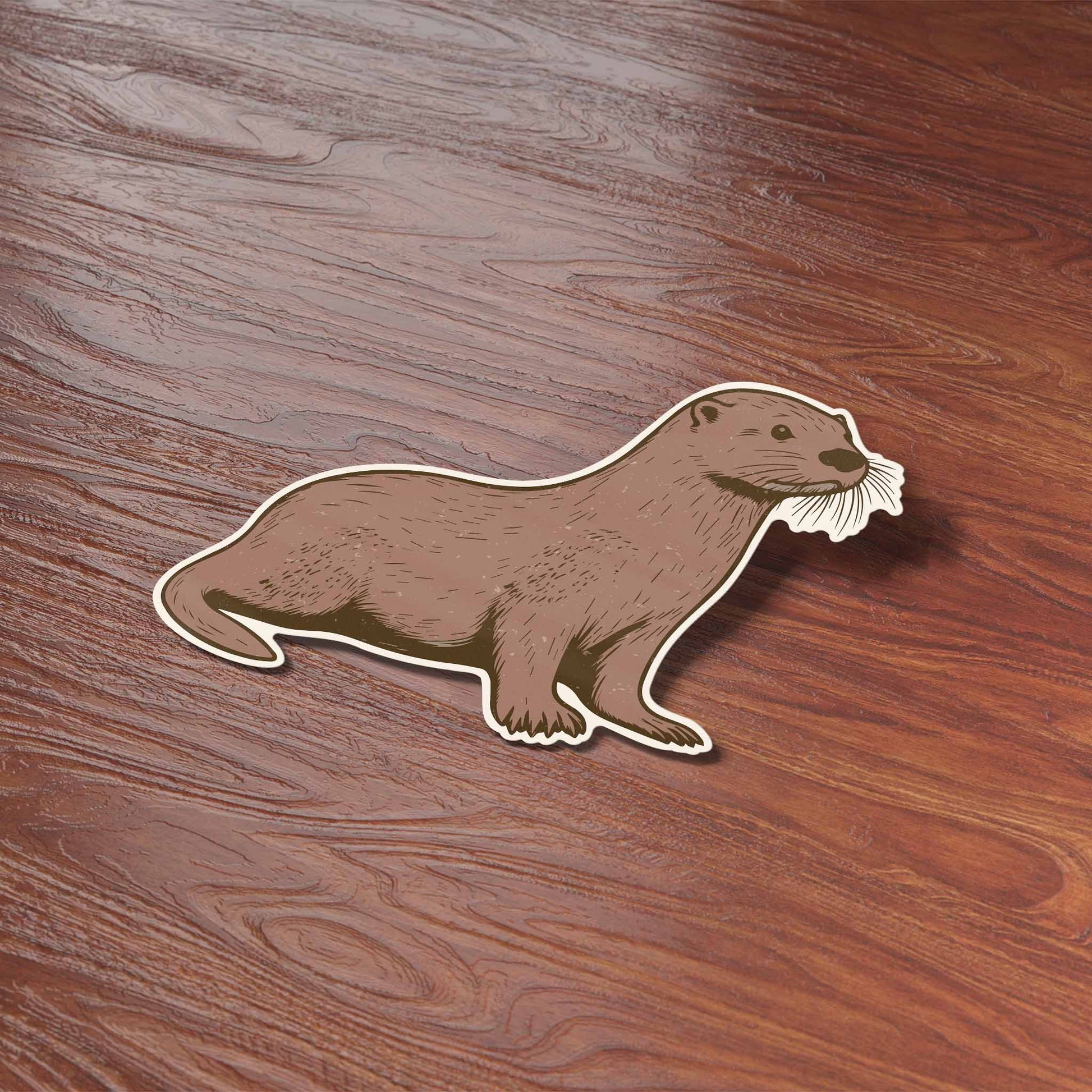 Sea Otter Vinyl Sticker - Large - Wander Together Outfitters