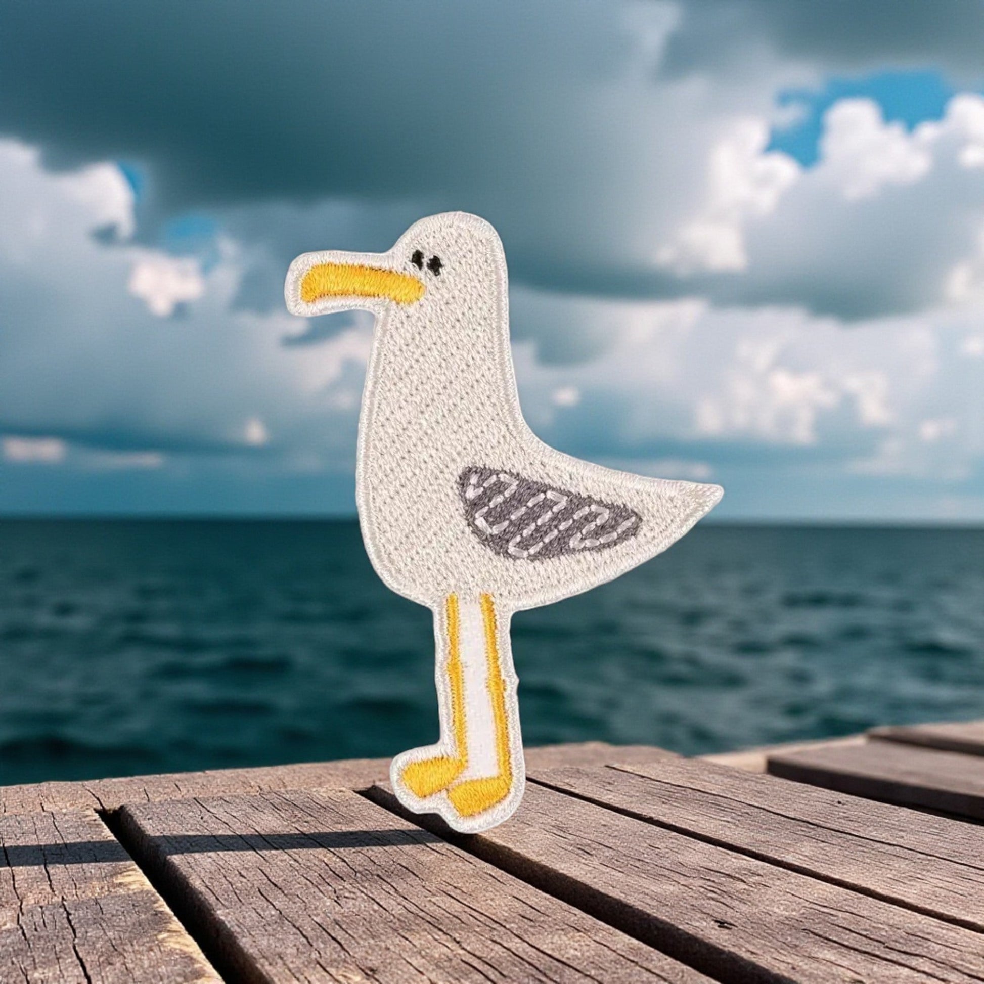 Seagull Embroidered Iron - On Patch - Wander Together Outfitters