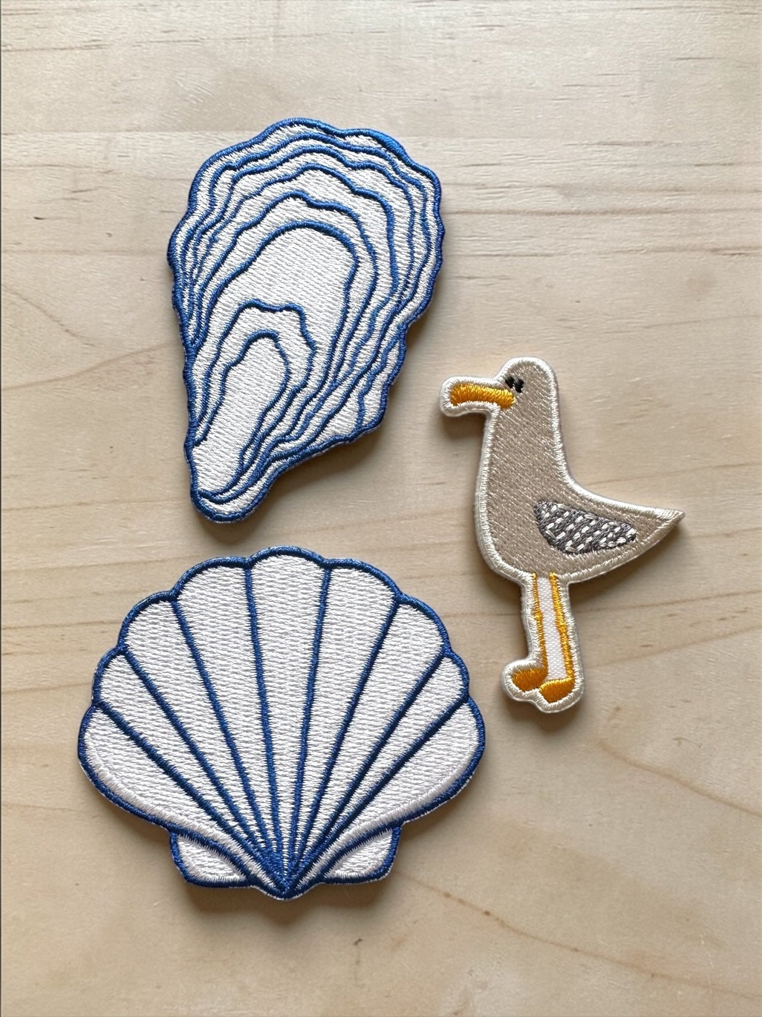 Seashell Embroidered Patch – Coastal Shell, Beach, Travel - Wander Together Outfitters