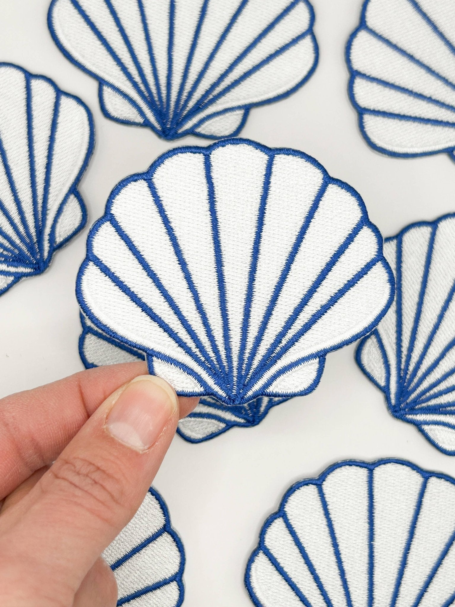 Seashell Embroidered Patch – Coastal Shell, Beach, Travel - Wander Together Outfitters