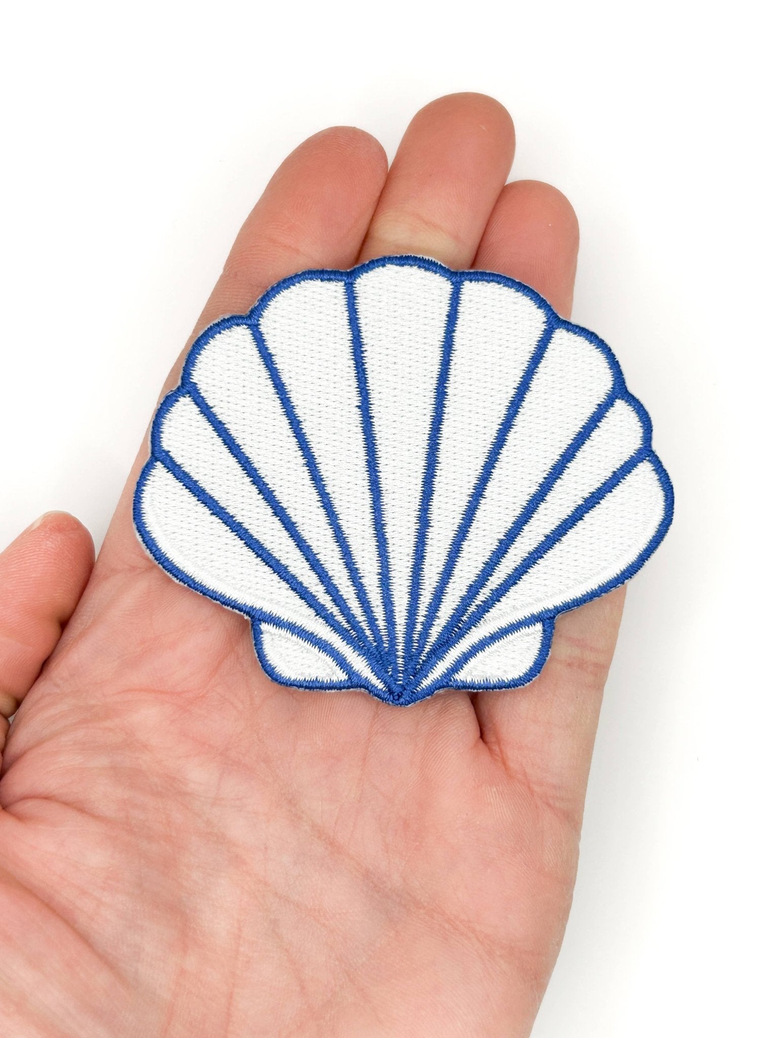 Seashell Embroidered Patch – Coastal Shell, Beach, Travel - Wander Together Outfitters