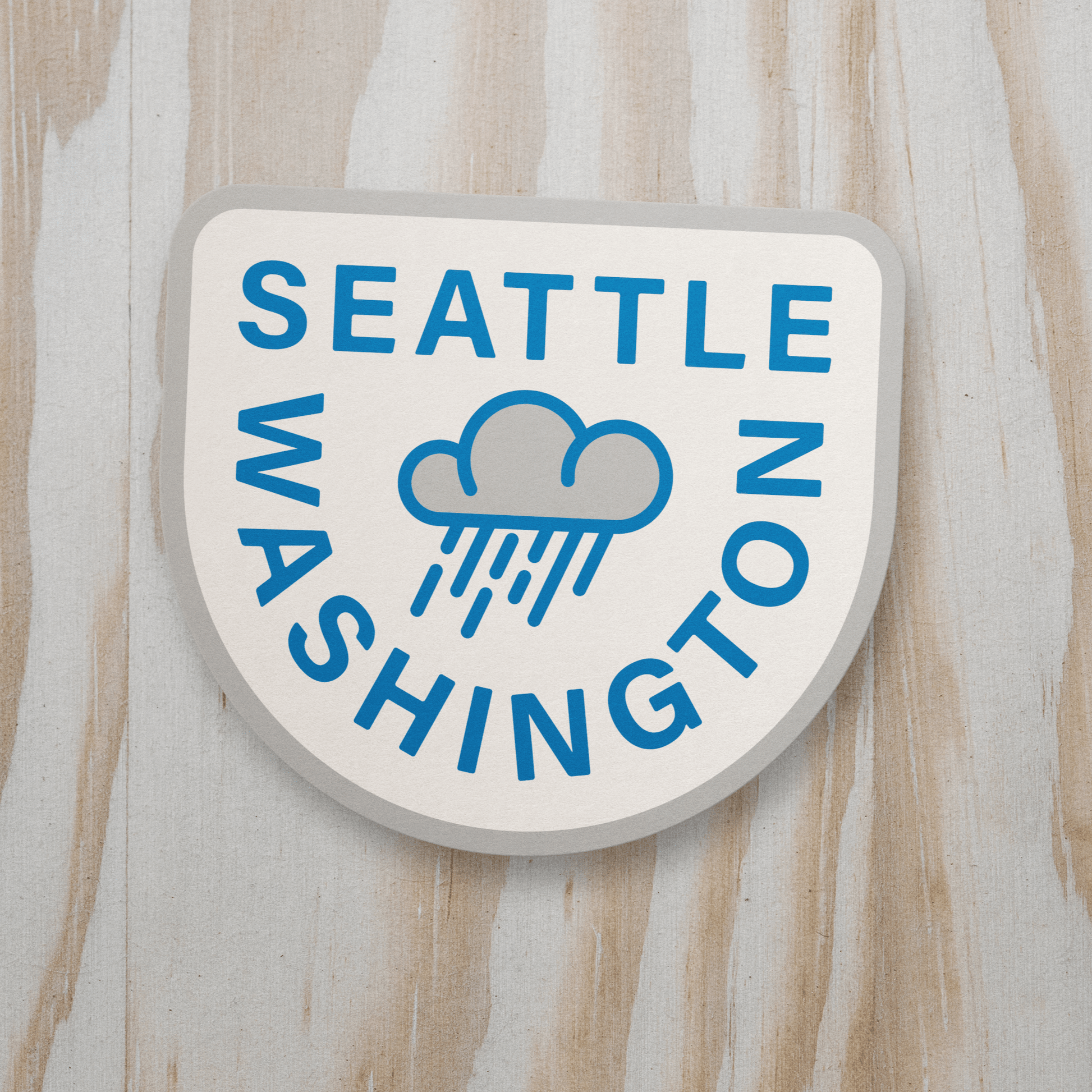 Seattle Raincloud Sticker - Wander Together Outfitters