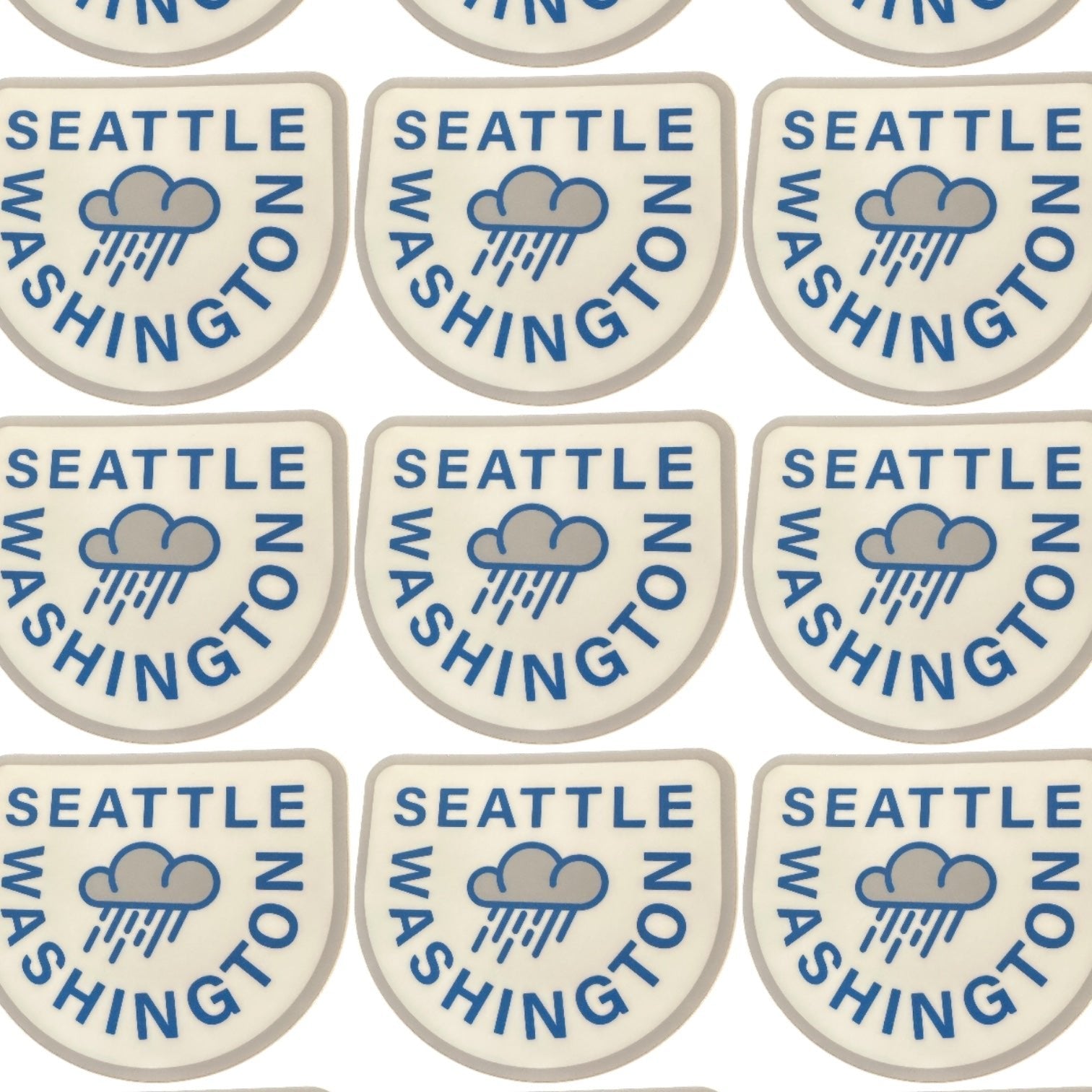 Seattle Raincloud Sticker - Wander Together Outfitters
