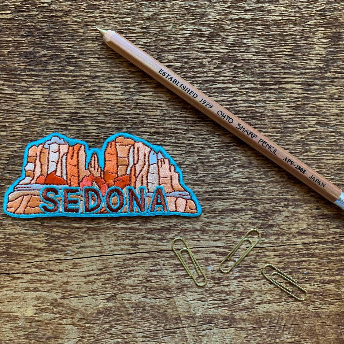 Sedona Arizona Embroidered Iron On Patch - Wander Together Outfitters