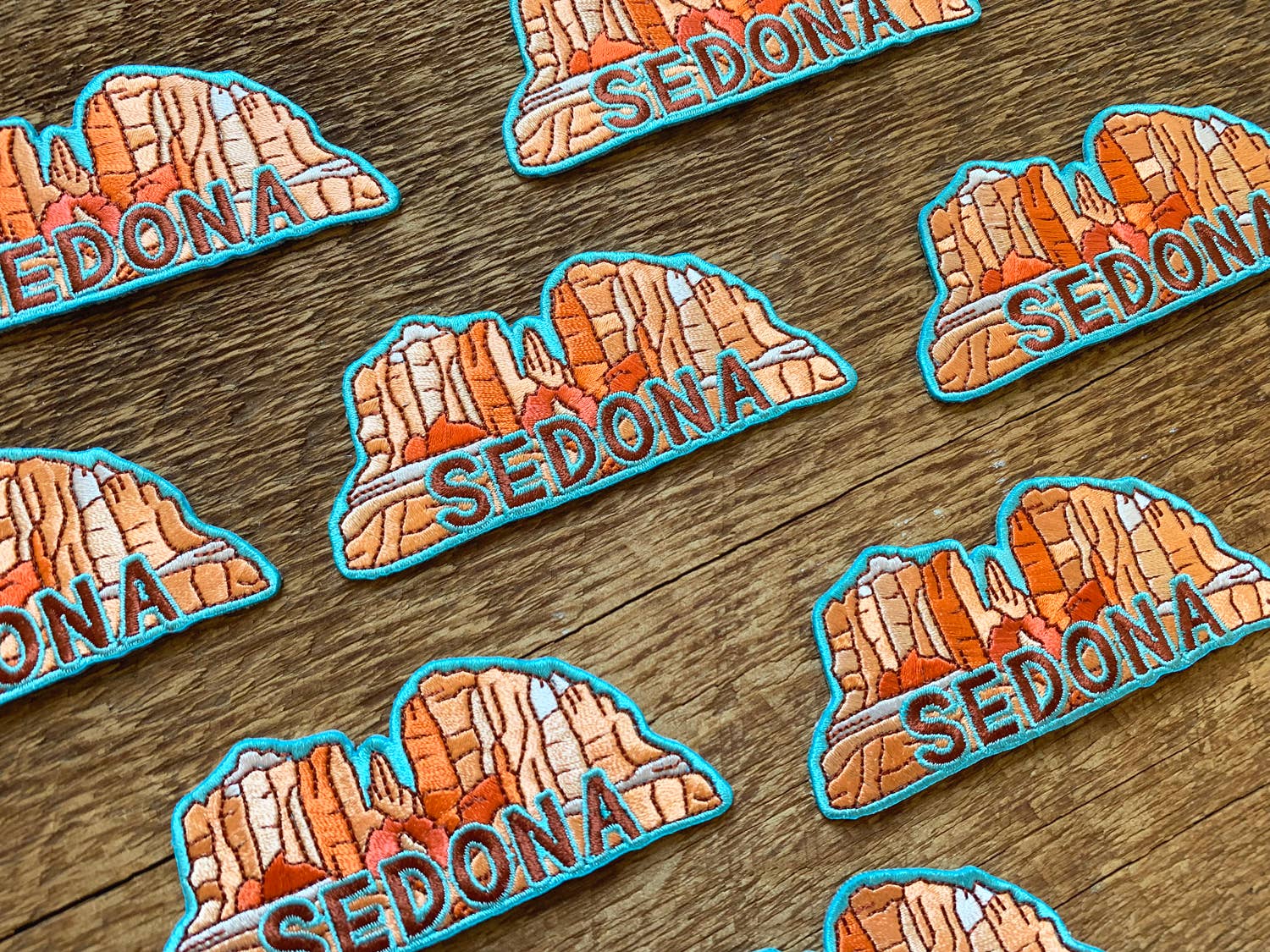 Sedona Arizona Embroidered Iron On Patch - Wander Together Outfitters
