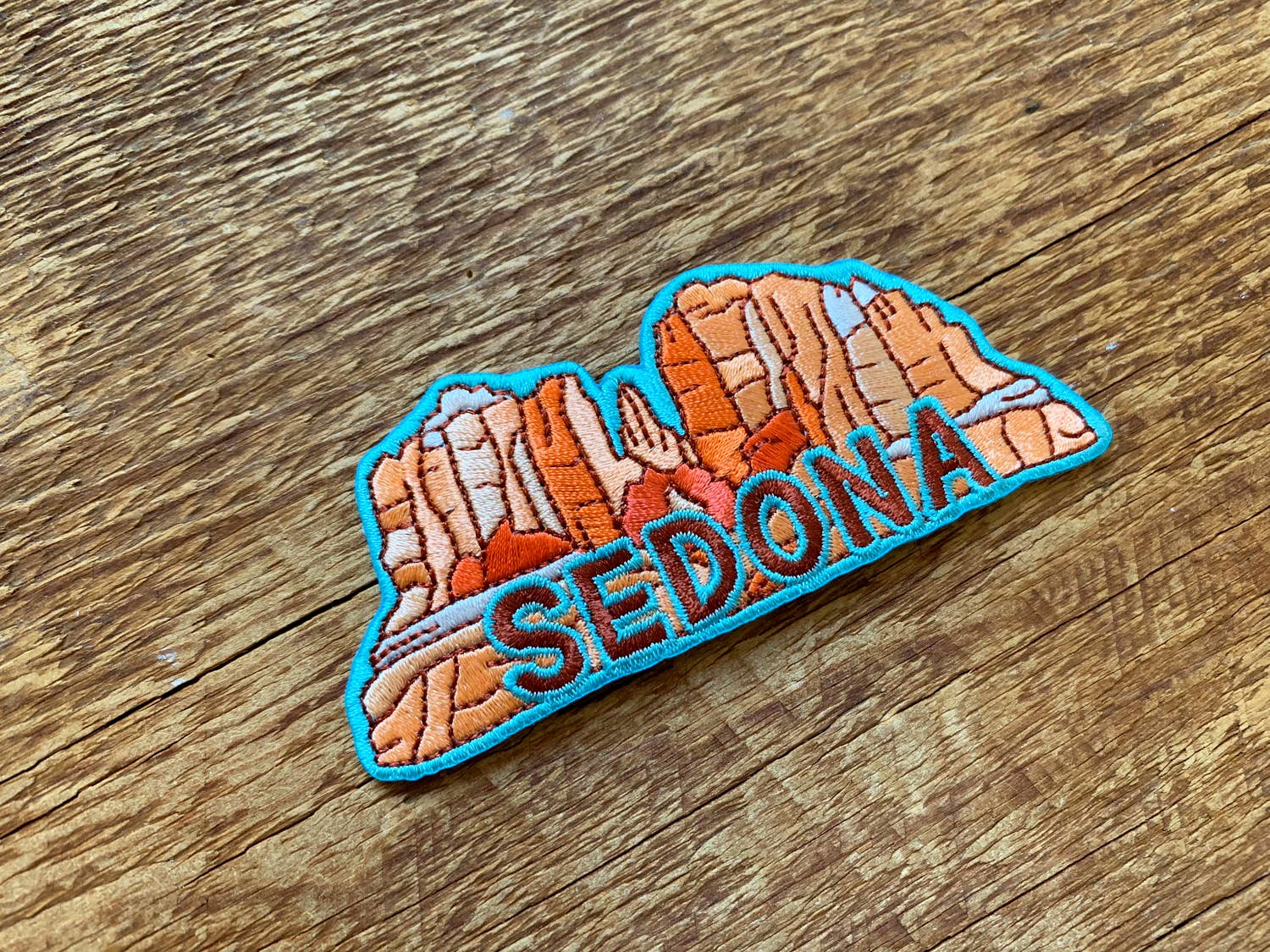 Sedona Arizona Embroidered Iron On Patch - Wander Together Outfitters