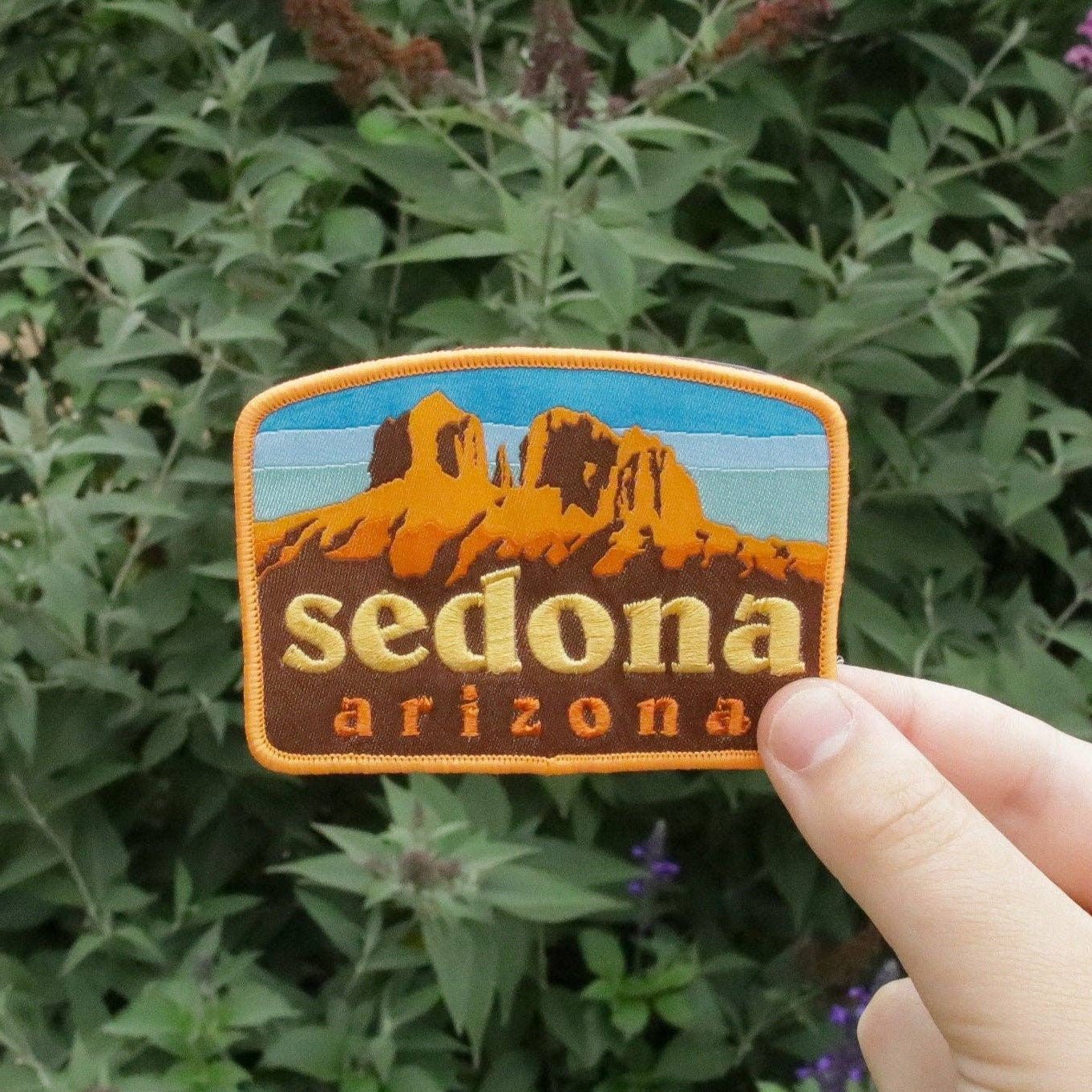 Sedona Arizona Patch Iron On or Sew On Woven and Embroidered Patch - Wander Together Outfitters