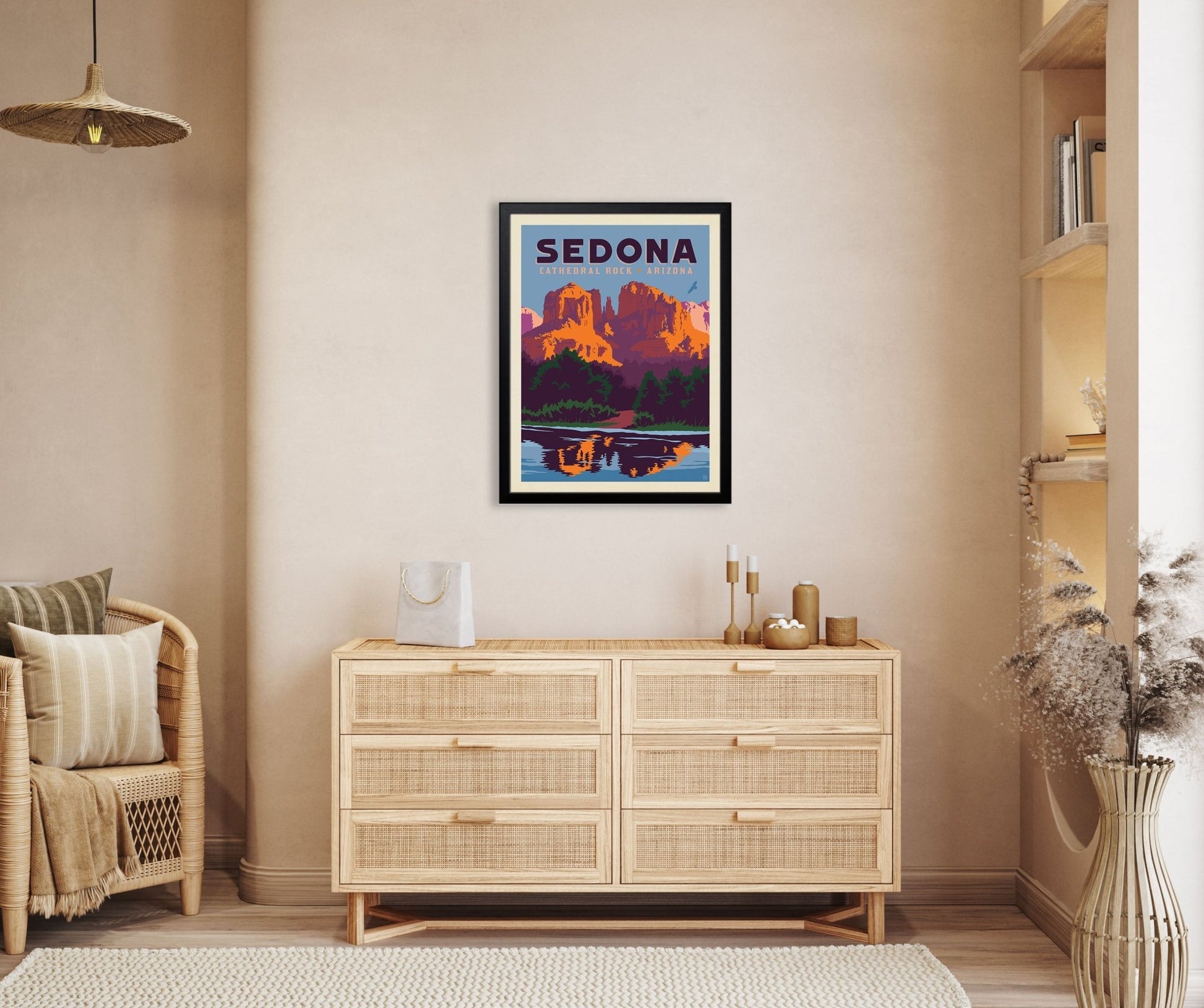 Sedona: Cathedral Rock (American Travel) Art Print - Wander Together Outfitters