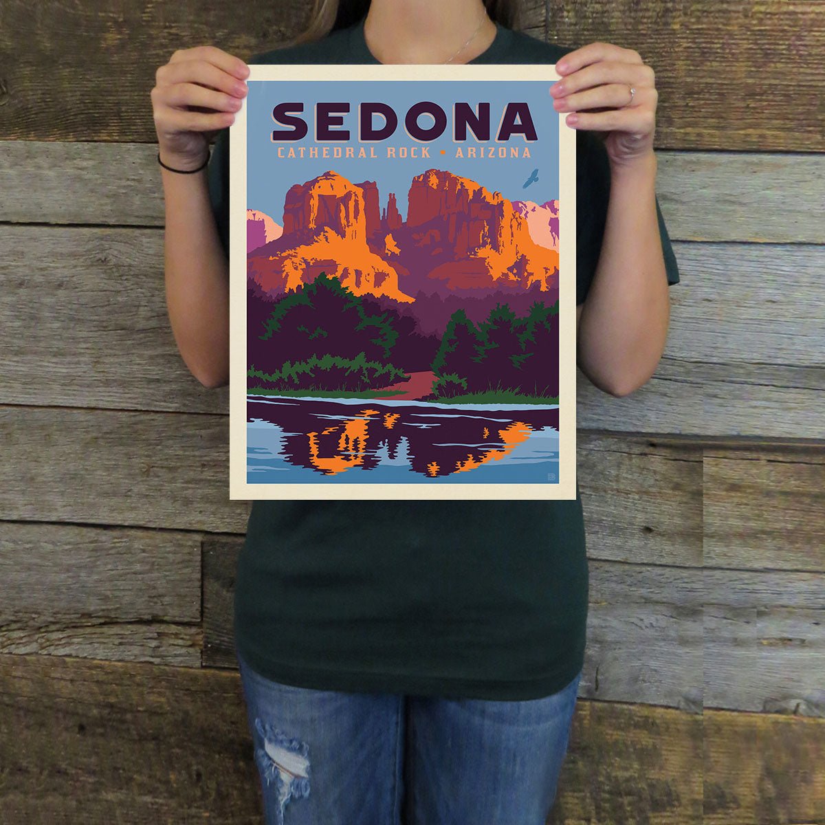Sedona: Cathedral Rock (American Travel) Art Print - Wander Together Outfitters