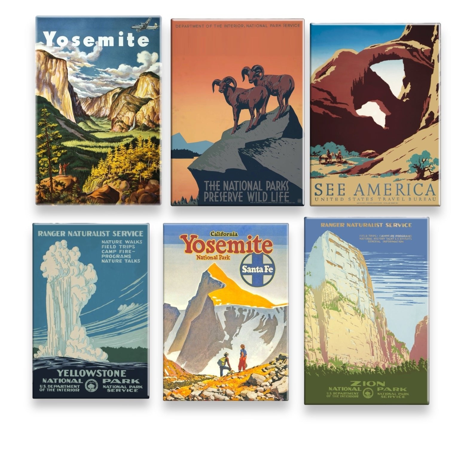 "See America" Tour Ad Reproduction Arches National Park Magnet - Wander Together Outfitters