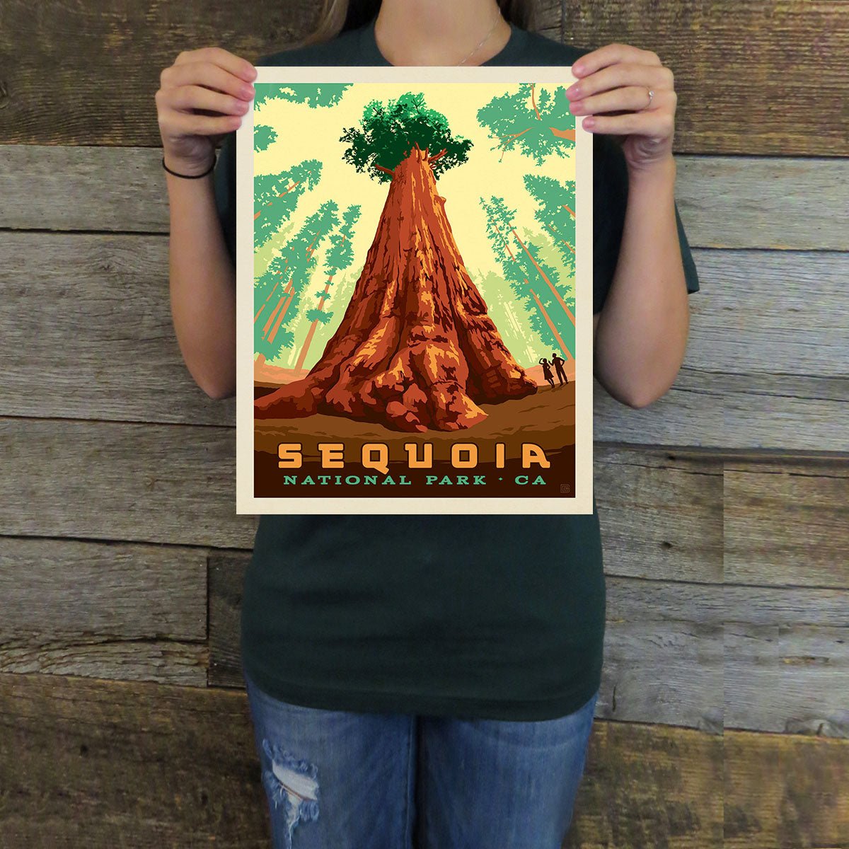 Sequoia National Park: At the Foot of Sherman (63 National Parks) Art Print - Wander Together Outfitters