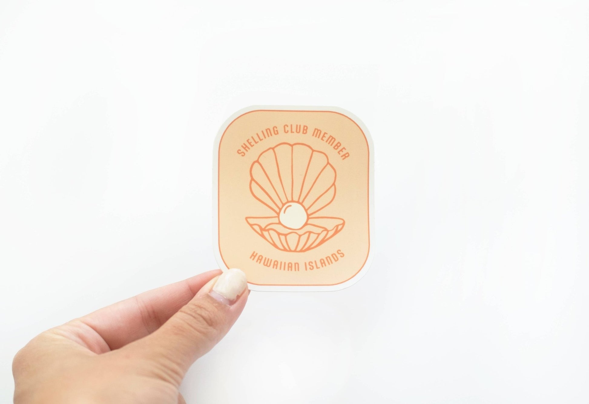 “Shelling Club, Hawaiian Islands” Vinyl Sticker - Wander Together Outfitters