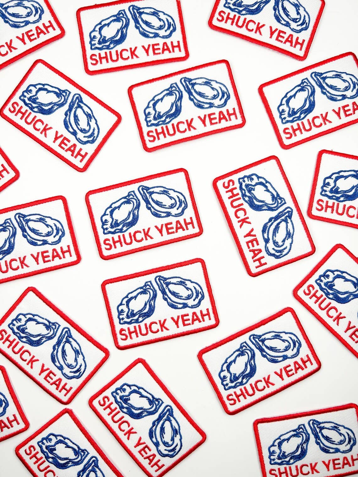 "Shuck Yeah" Embroidered Iron - on Sew - on Patch Oyster - Wander Together Outfitters
