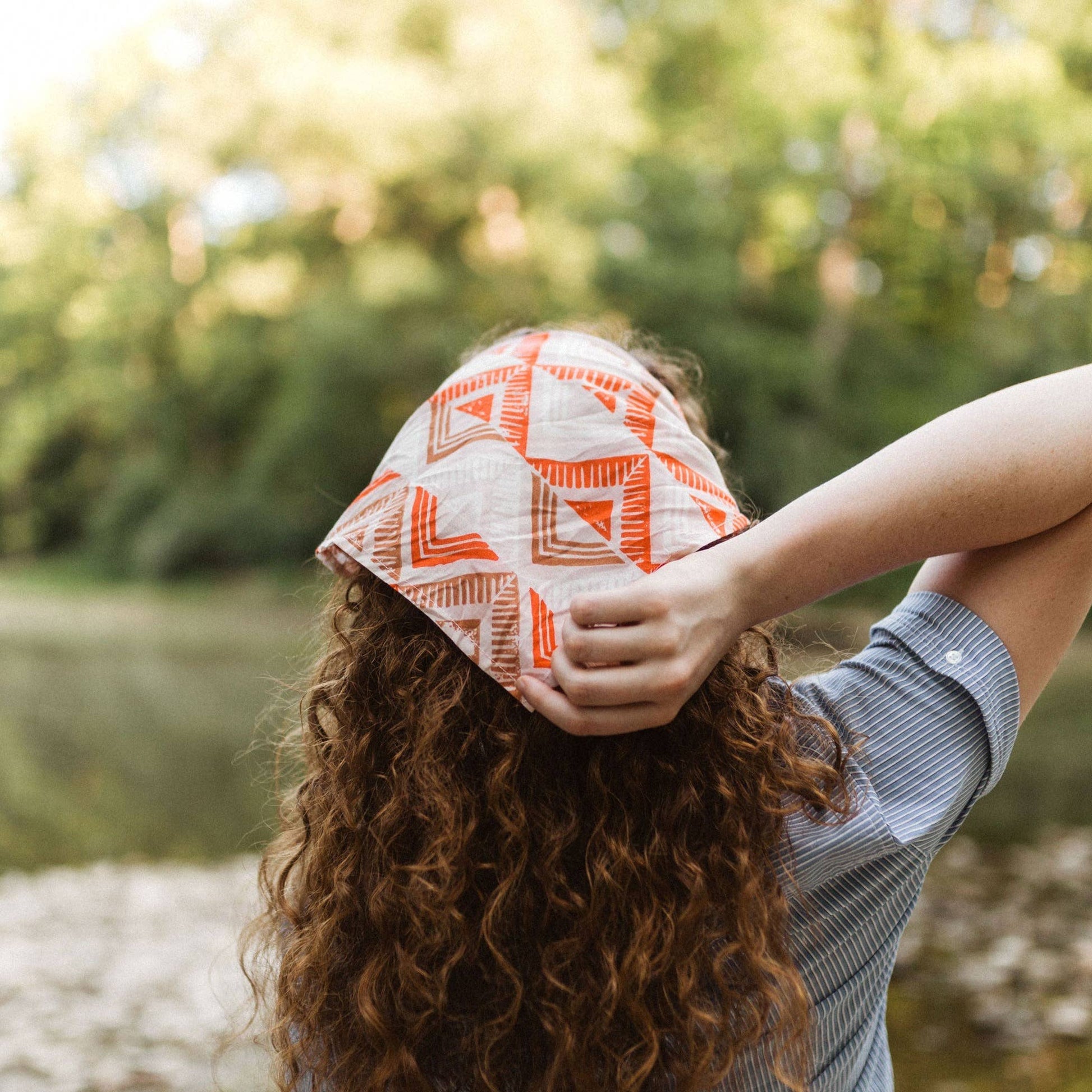 Sienna Red No. 73, Orchid Printed Bandana (CLEARANCE) - Wander Together Outfitters