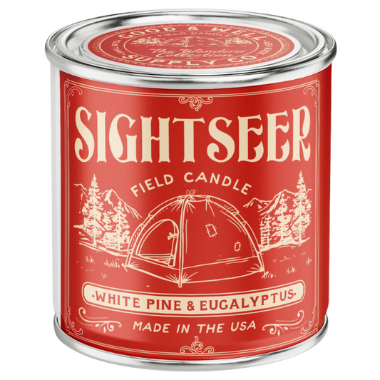 Sightseer Field Candle (White Pine, Eucalyptus) - Wander Together Outfitters