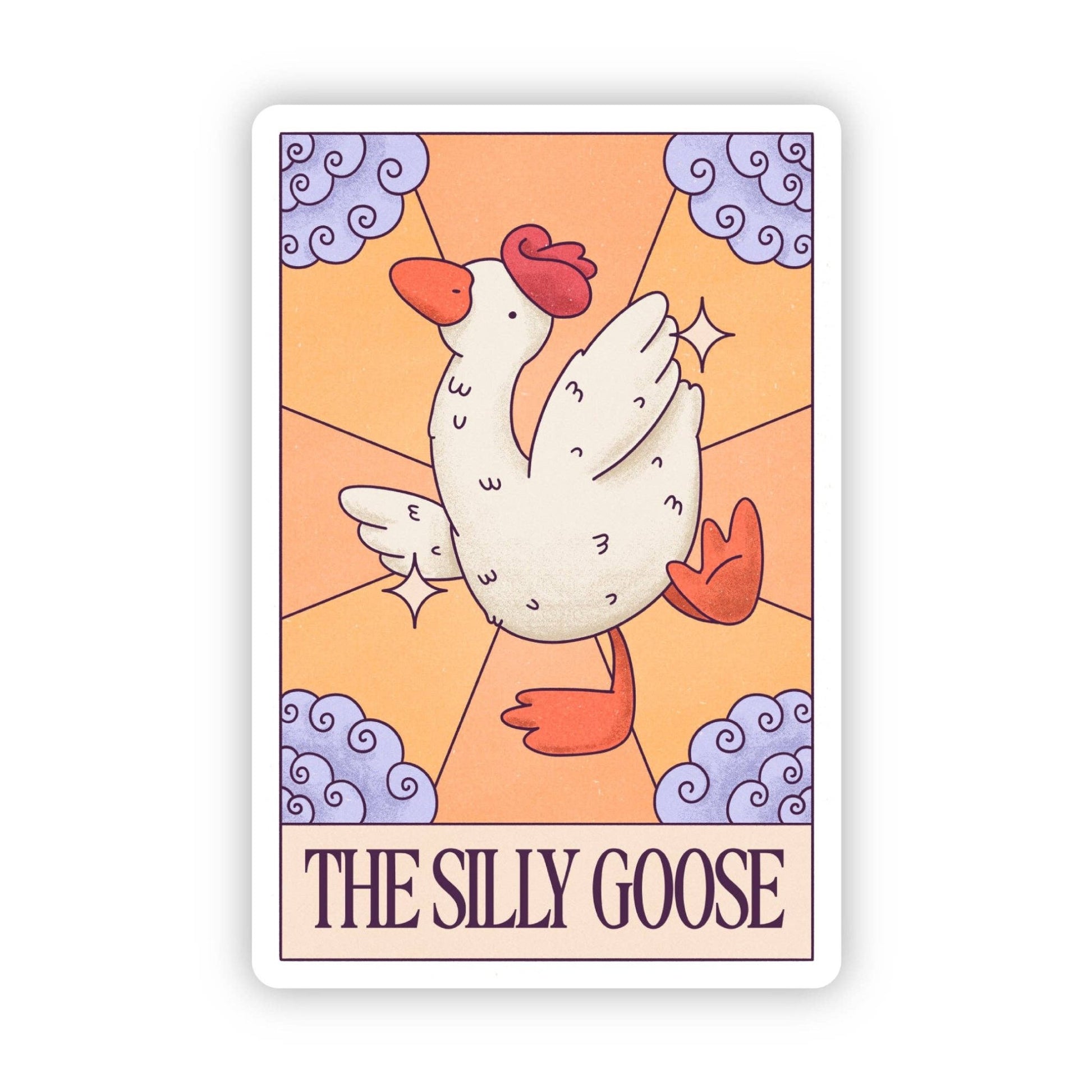 Silly Goose Tarot Card Sticker - Wander Together Outfitters