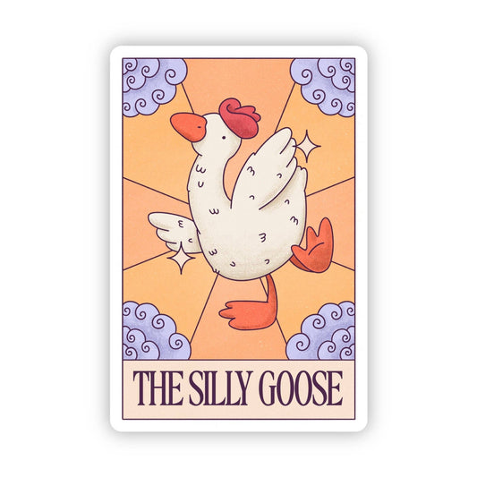 Silly Goose Tarot Card Sticker - Wander Together Outfitters