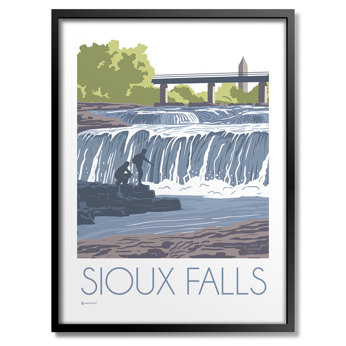 Sioux Falls Park Print - Wander Together Outfitters