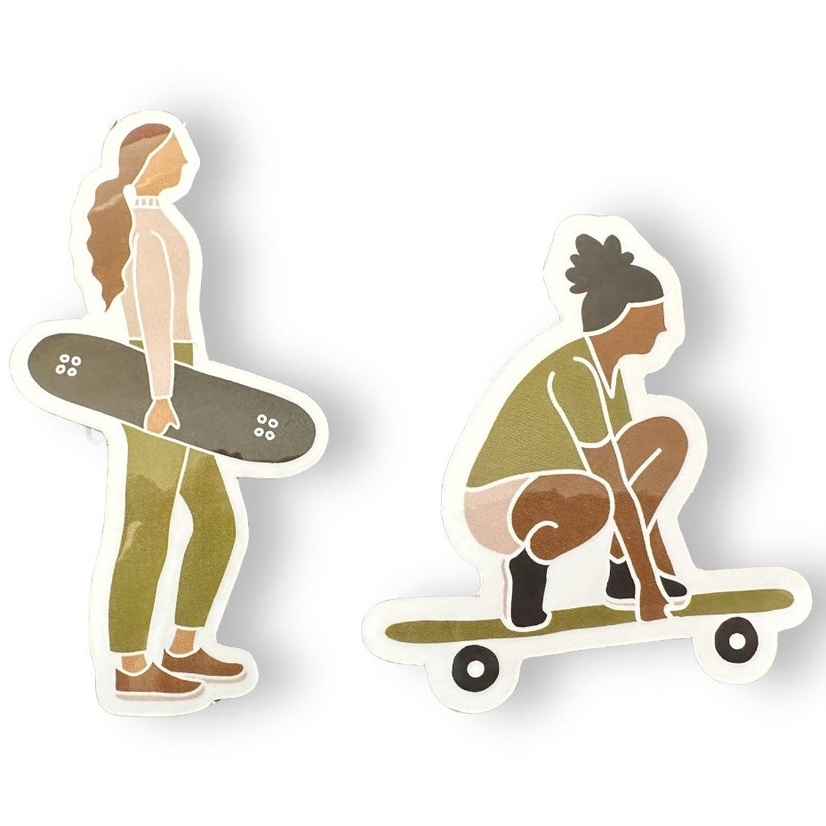 Skater Girl Stickers - Wander Together Outfitters