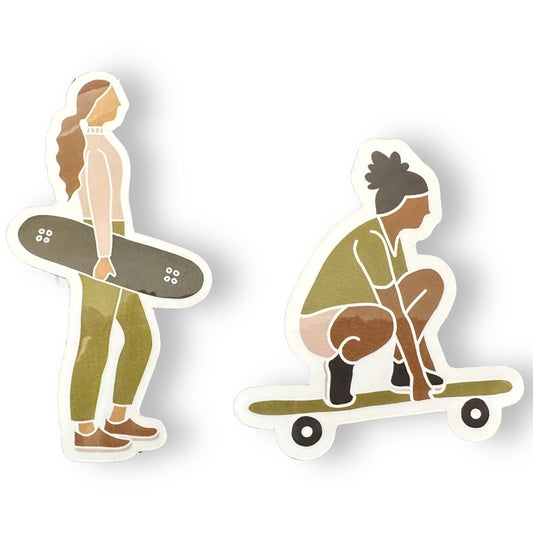 Skater Girl Stickers - Wander Together Outfitters