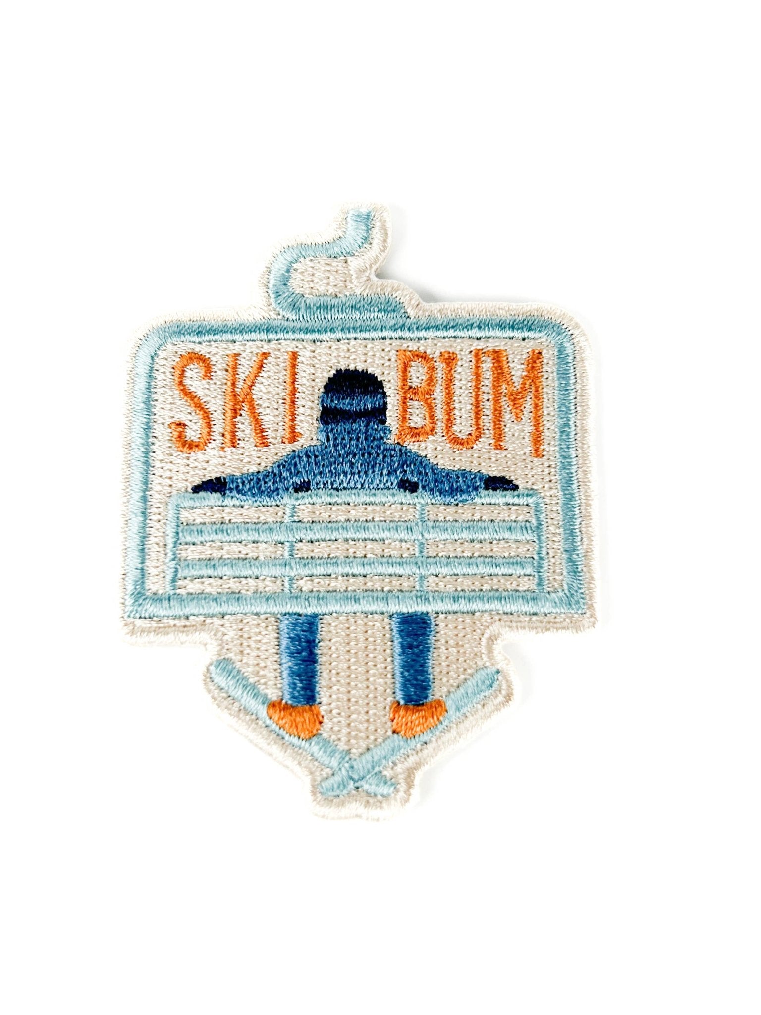 "Ski Bum" Iron On Embroidered Patch - Wander Together Outfitters