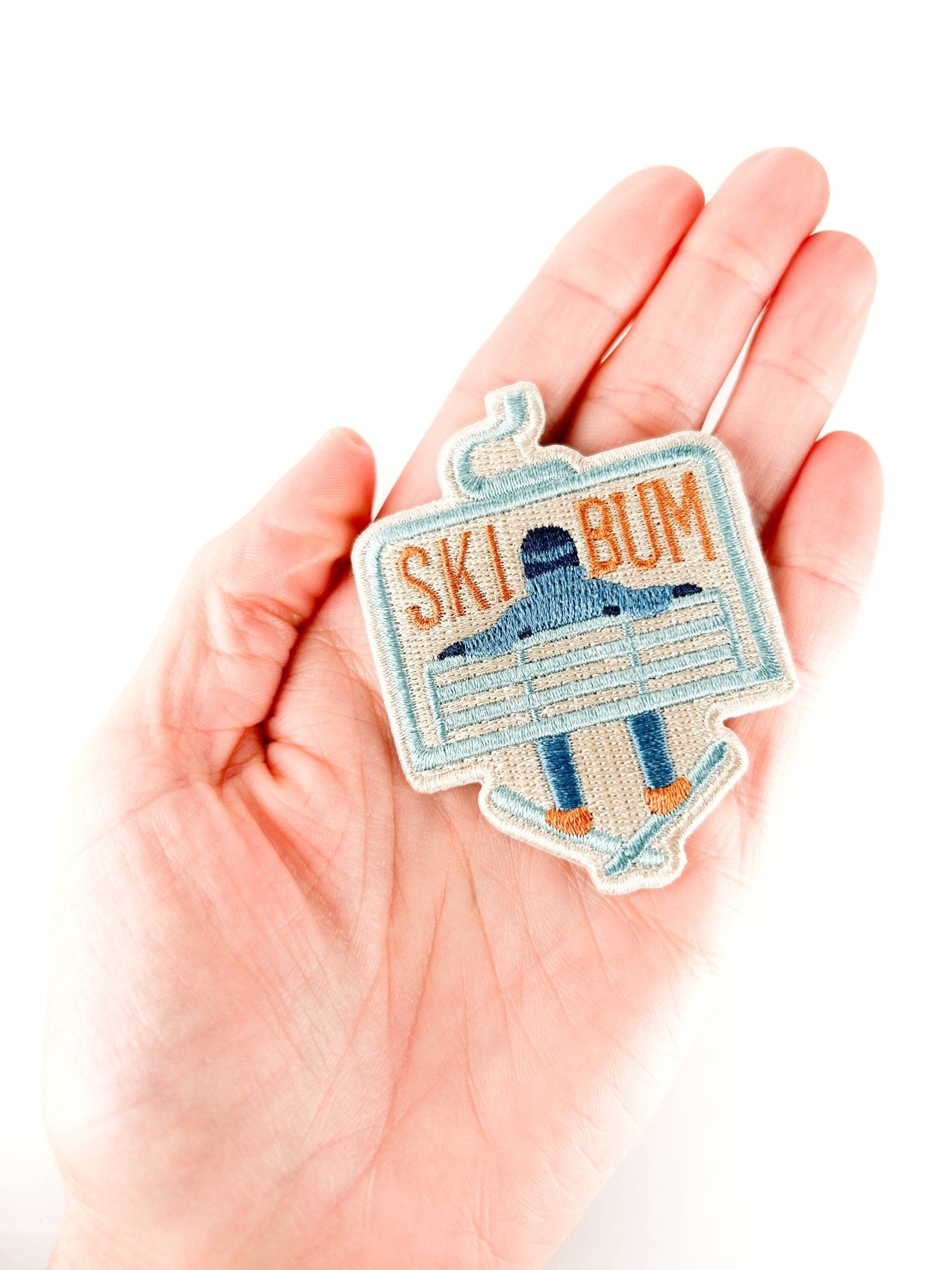 "Ski Bum" Iron On Embroidered Patch - Wander Together Outfitters