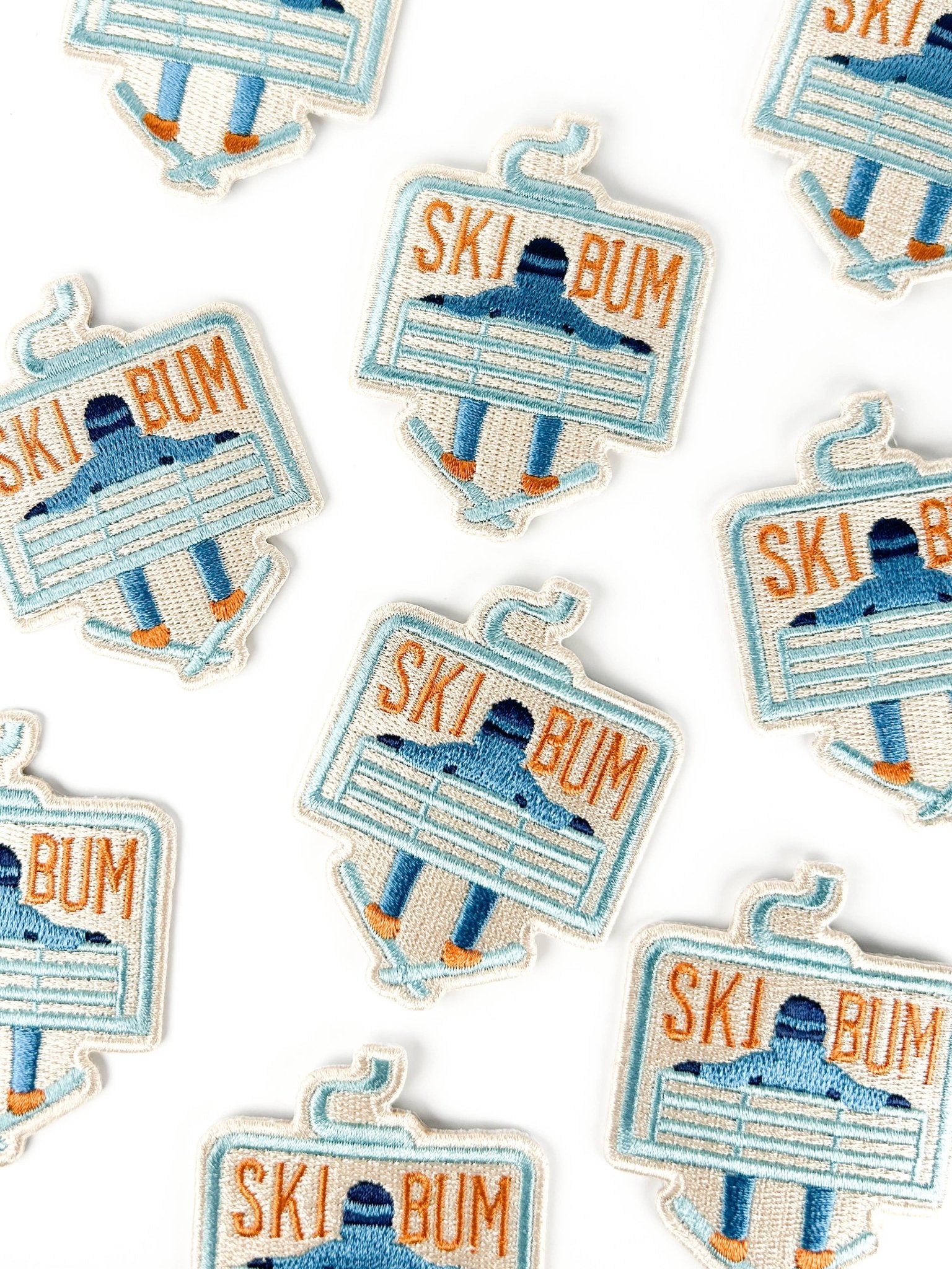 "Ski Bum" Iron On Embroidered Patch - Wander Together Outfitters