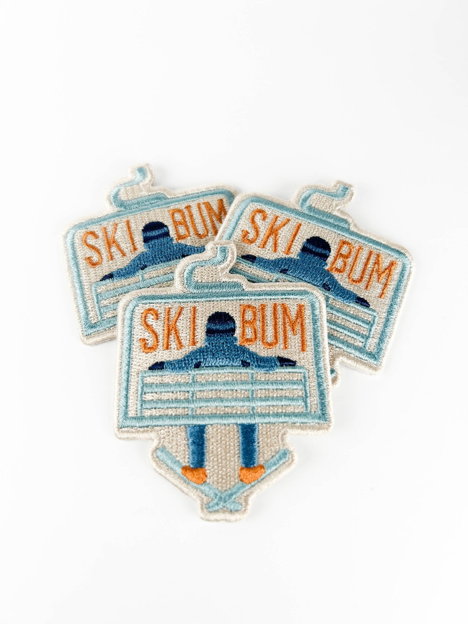 "Ski Bum" Iron On Embroidered Patch - Wander Together Outfitters
