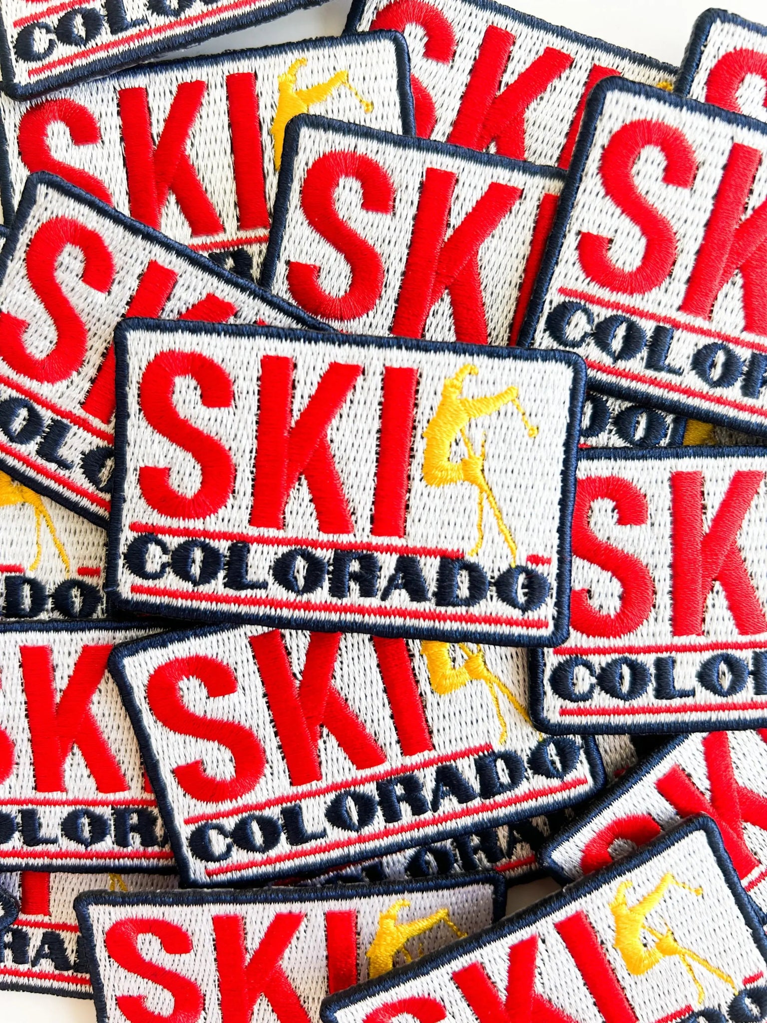 Ski Colorado Embroiderd Iron On Patch - Wander Together Outfitters