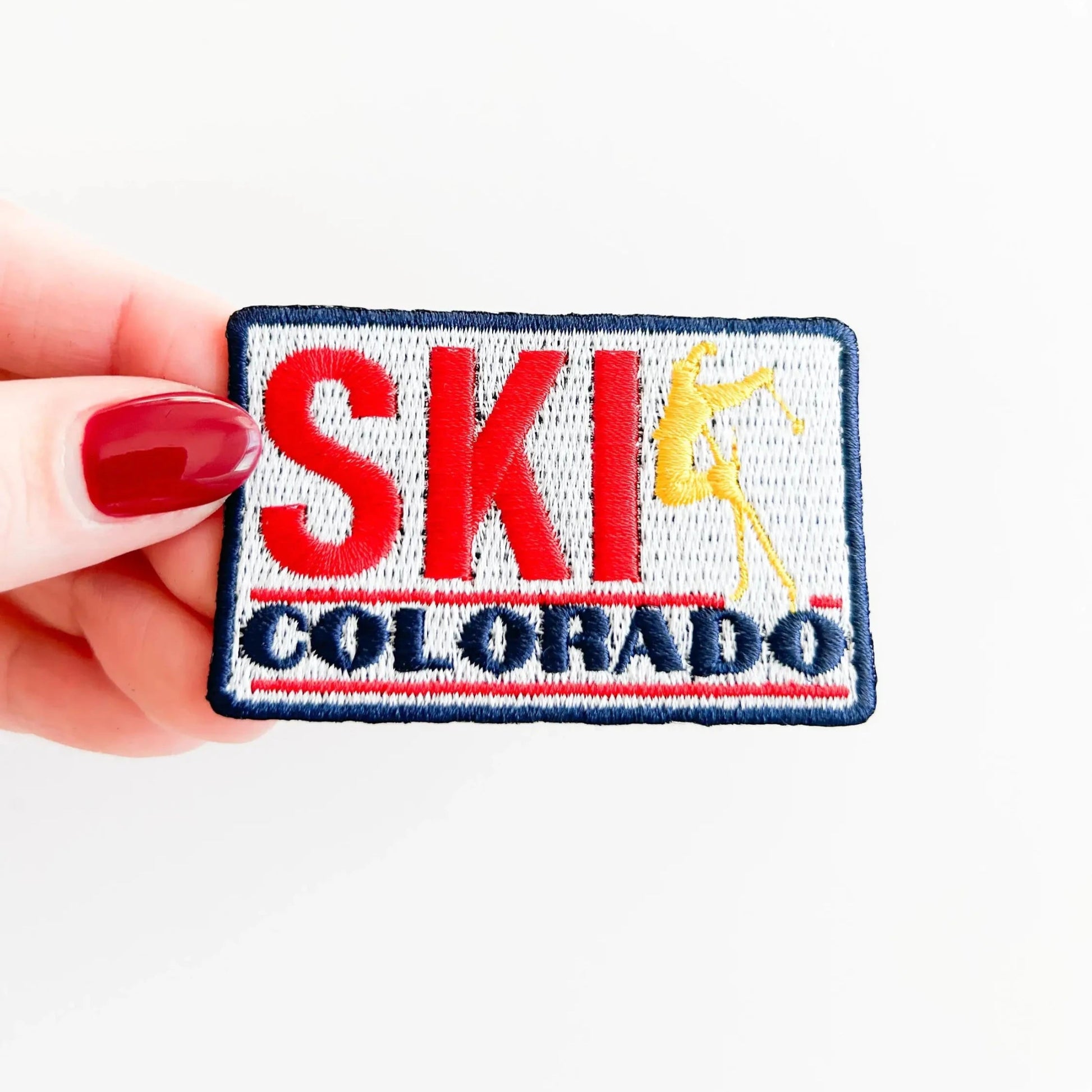 Ski Colorado Embroiderd Iron On Patch - Wander Together Outfitters