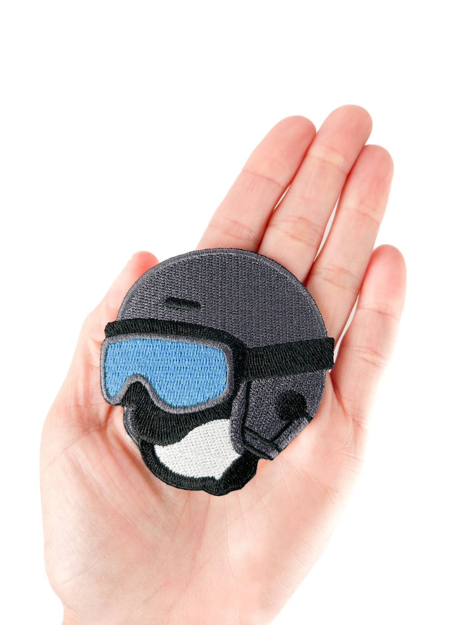 Ski Helmet Embroidered Patch - Wander Together Outfitters