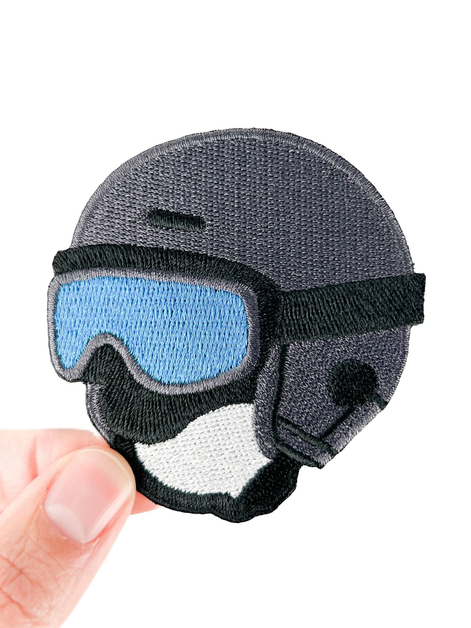 Ski Helmet Embroidered Patch - Wander Together Outfitters