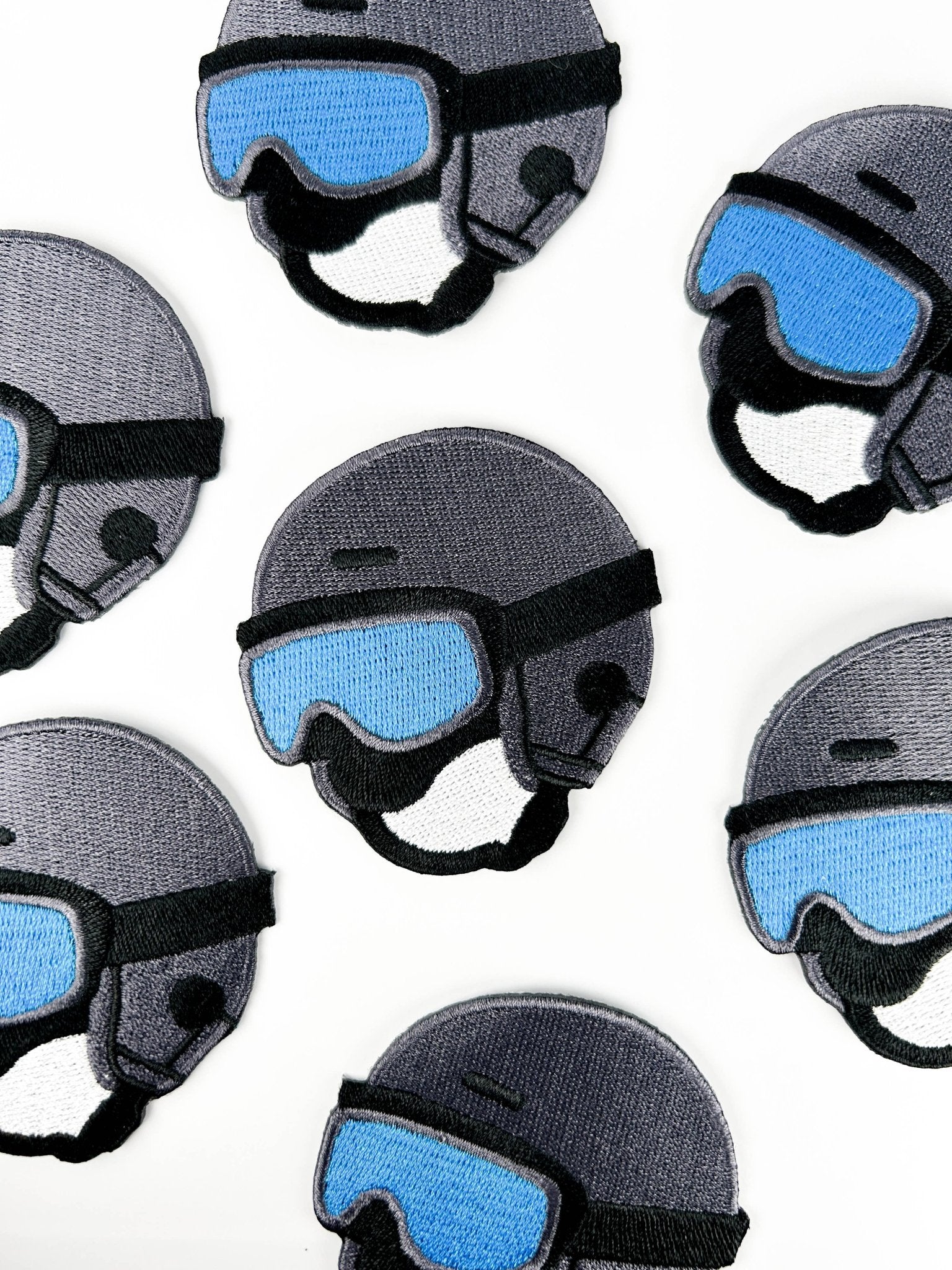 Ski Helmet Embroidered Patch - Wander Together Outfitters