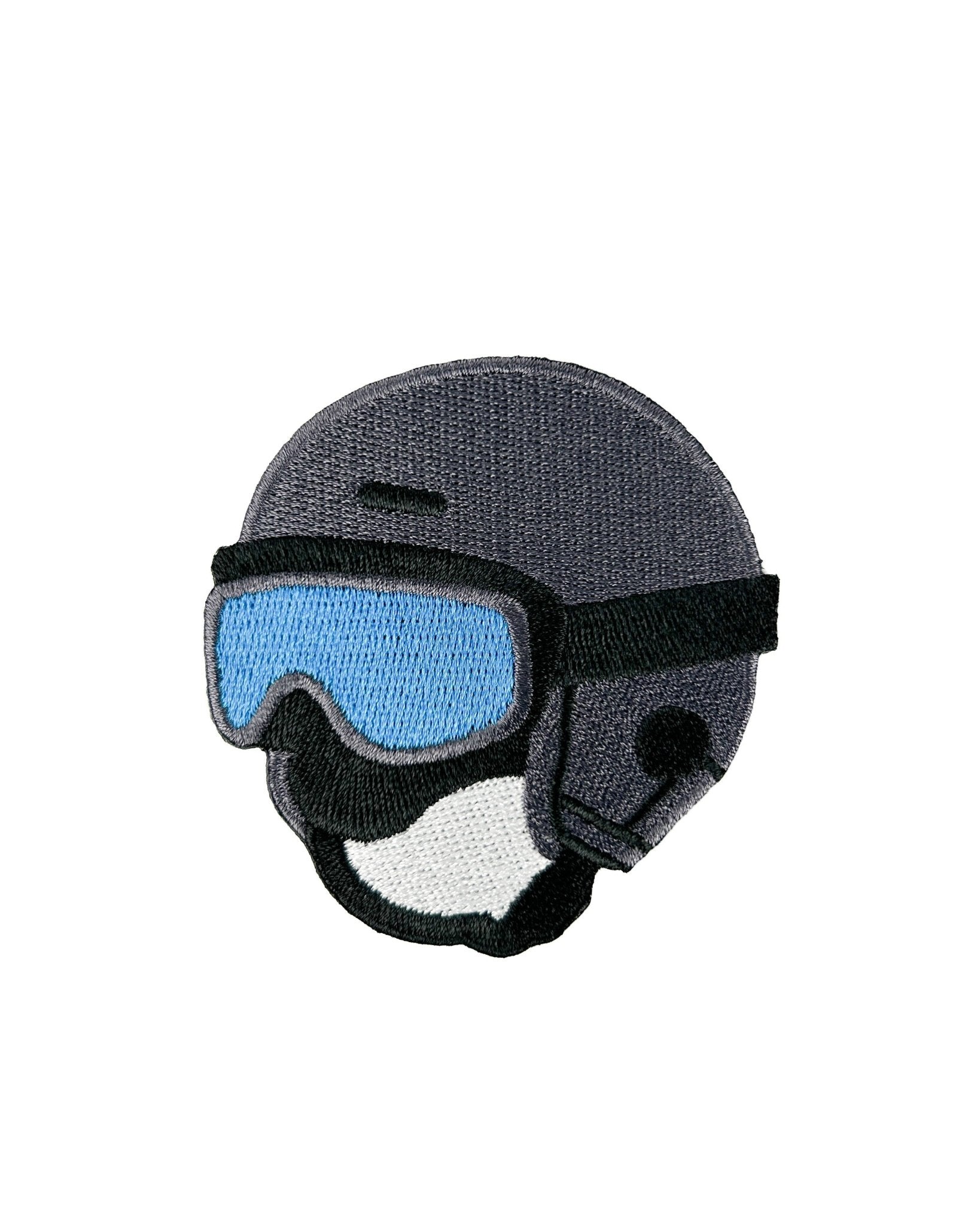 Ski Helmet Embroidered Patch - Wander Together Outfitters