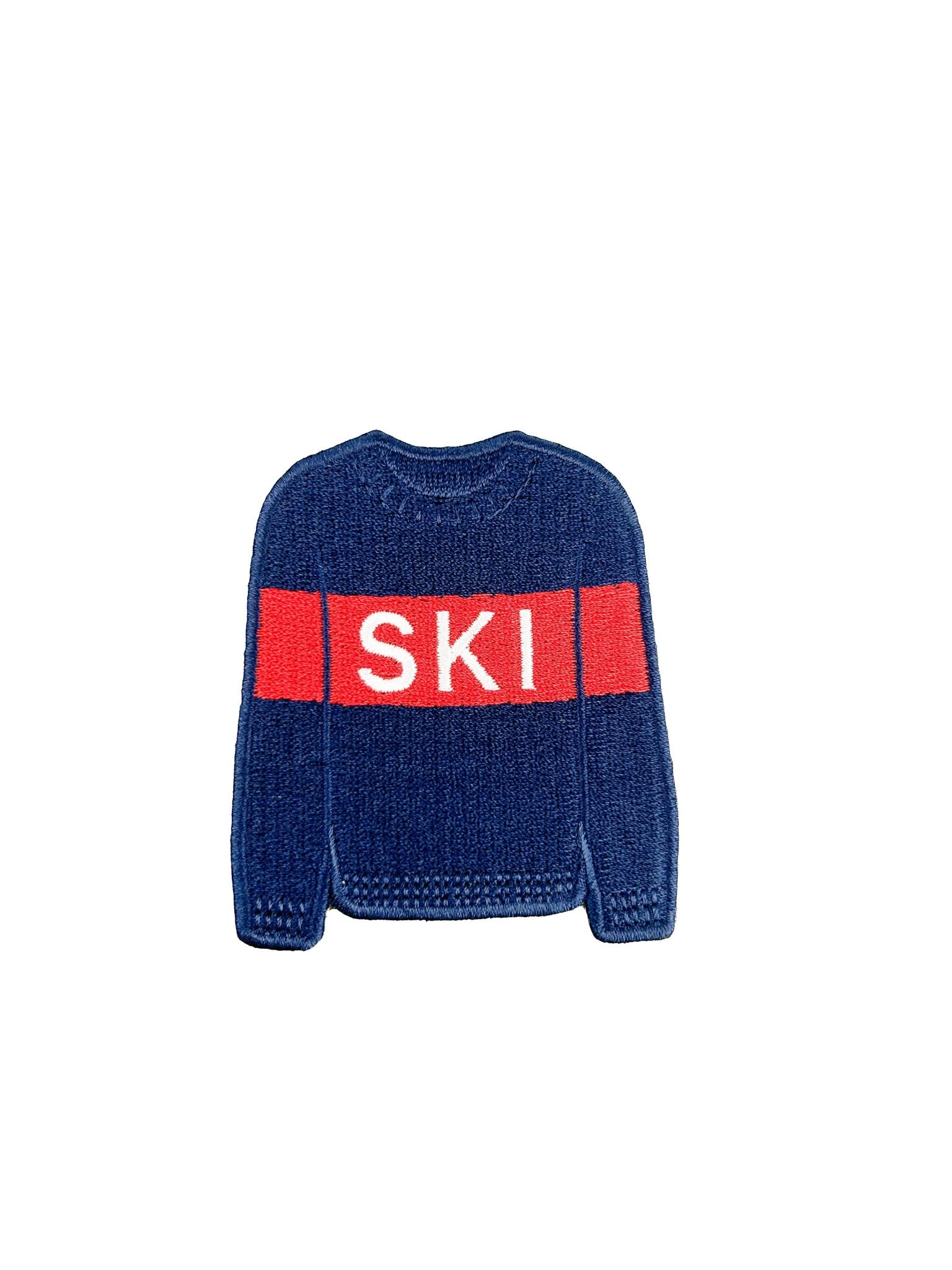 Ski Winter Sweater Patch Embroidered Iron On Patch  - Wander Together Outfitters