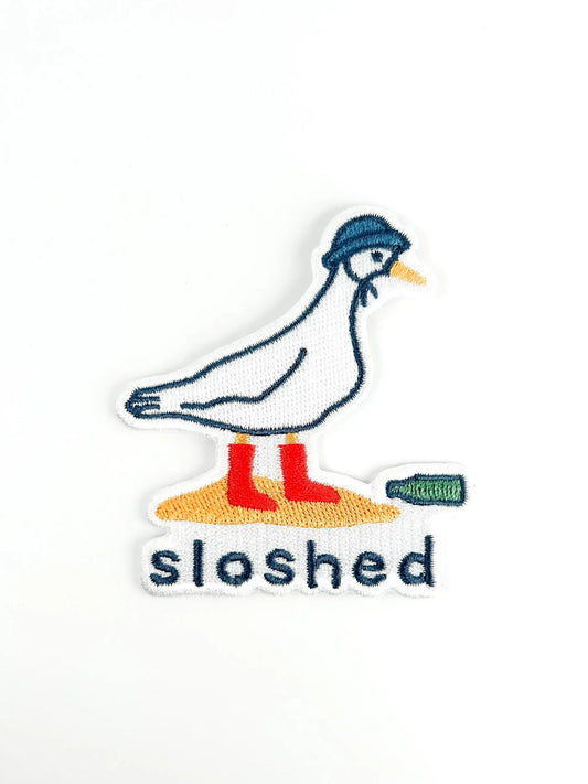 "Sloshed" Party Duck Patch Funny Embroidered Iron - On Patch - Wander Together Outfitters