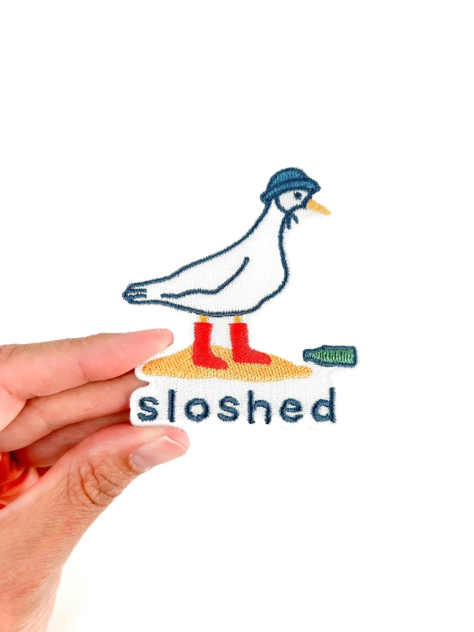 "Sloshed" Party Duck Patch Funny Embroidered Iron - On Patch - Wander Together Outfitters